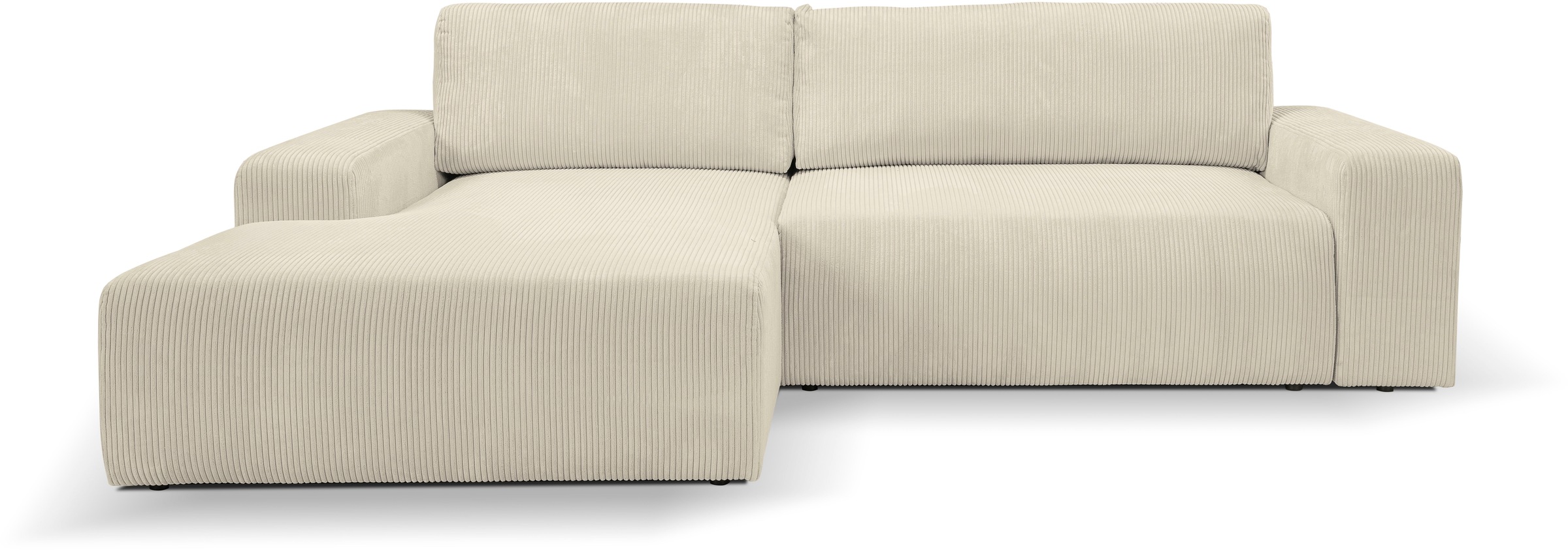 WERK2 Ecksofa »Rotterdam-L, kuschelweicher Cord oder Breitcord, L-Form, Bre günstig online kaufen