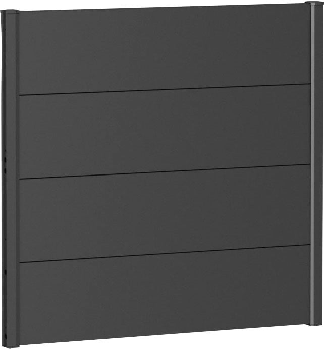 Bild von Biohort Sichtschutzelement, 4 Metall-Paneele und 2 Führungsschienen, LxH: 96x91 cm