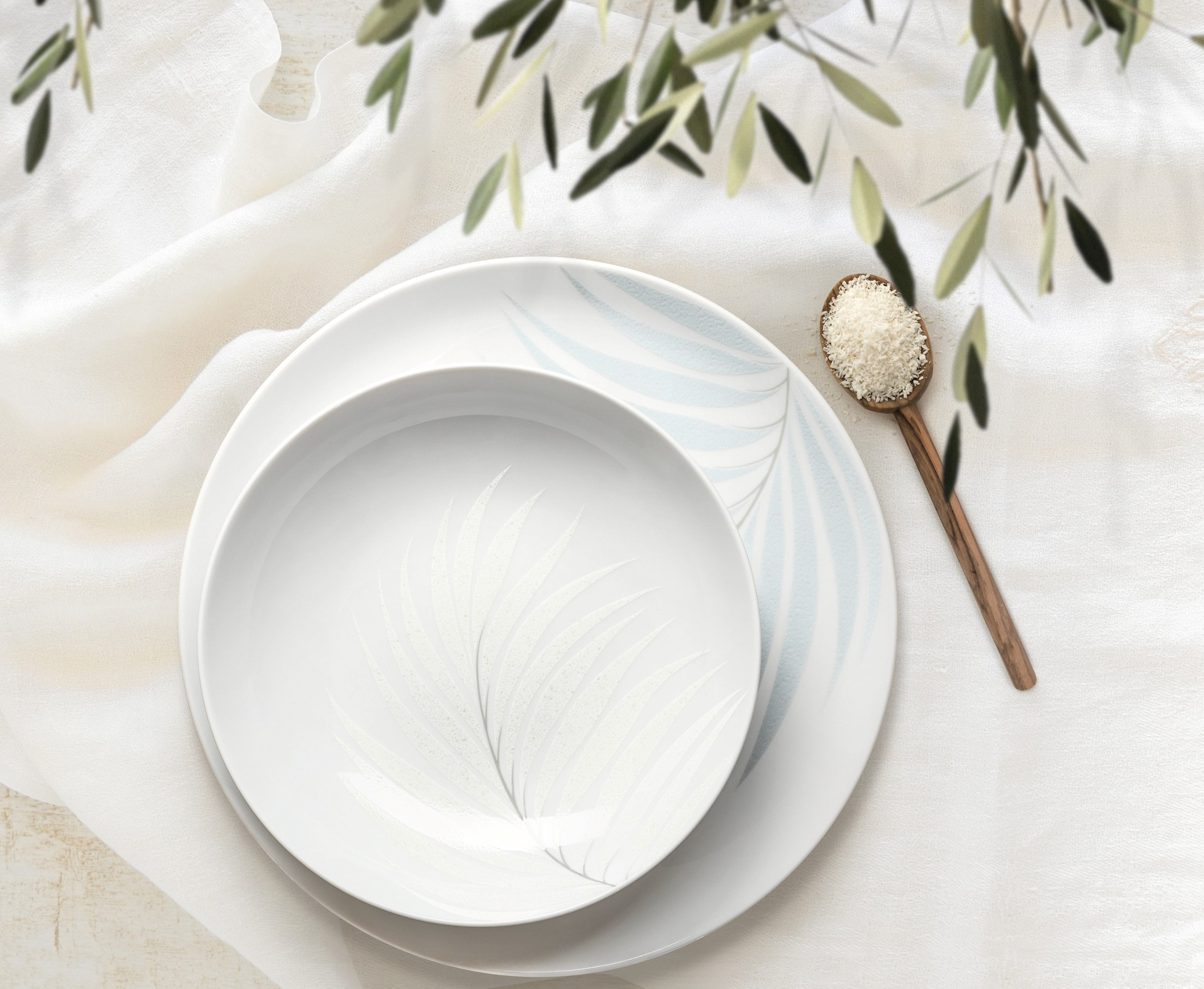 Seltmann Weiden Tafelservice »Geschirr-Set, 12 Teile, Liberty Mediterranean«, (Set, 12 tlg., 6x Speiseteller rund 27,5 cm, 6x Suppenteller rund 21 cm), Geschirr, Teller Set, Made in Germany, 12 Teile, für 6 Personen