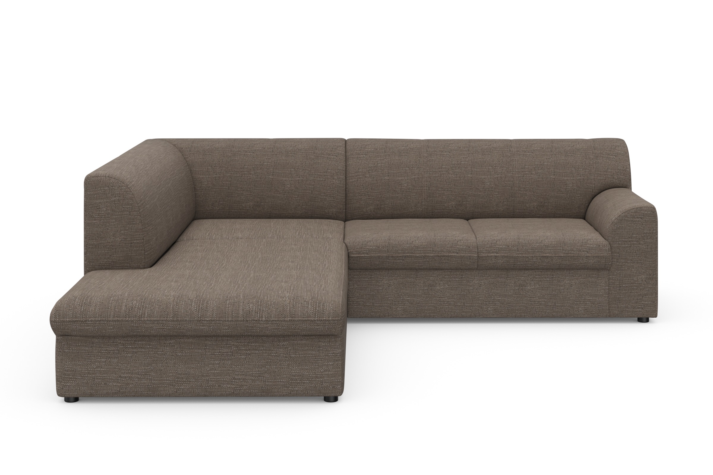 DOMO collection Ecksofa »Topper zeitlos elegant, kompakte Stellmaße, OTTOs Choice, L-Form«, mit Ottomane, wahlweise mit Schlaffunktion
