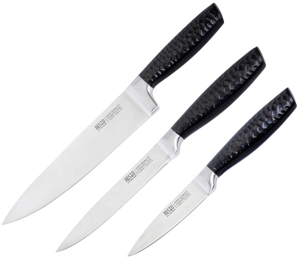 RESTO Kitchenware Messer-Set »Thor, Edelstahlmesser 3-teilig mit einzigarti günstig online kaufen