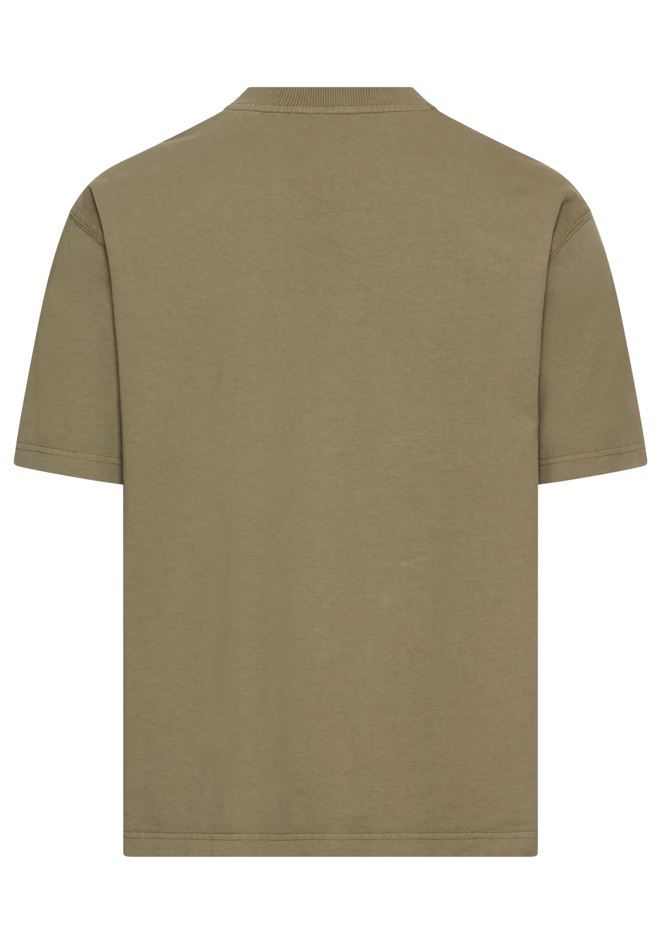 BOSS ORANGE T-Shirt »Te Dye Relaxed Fit« 100% Cotton Jersey Mock Neck Logo Centered
