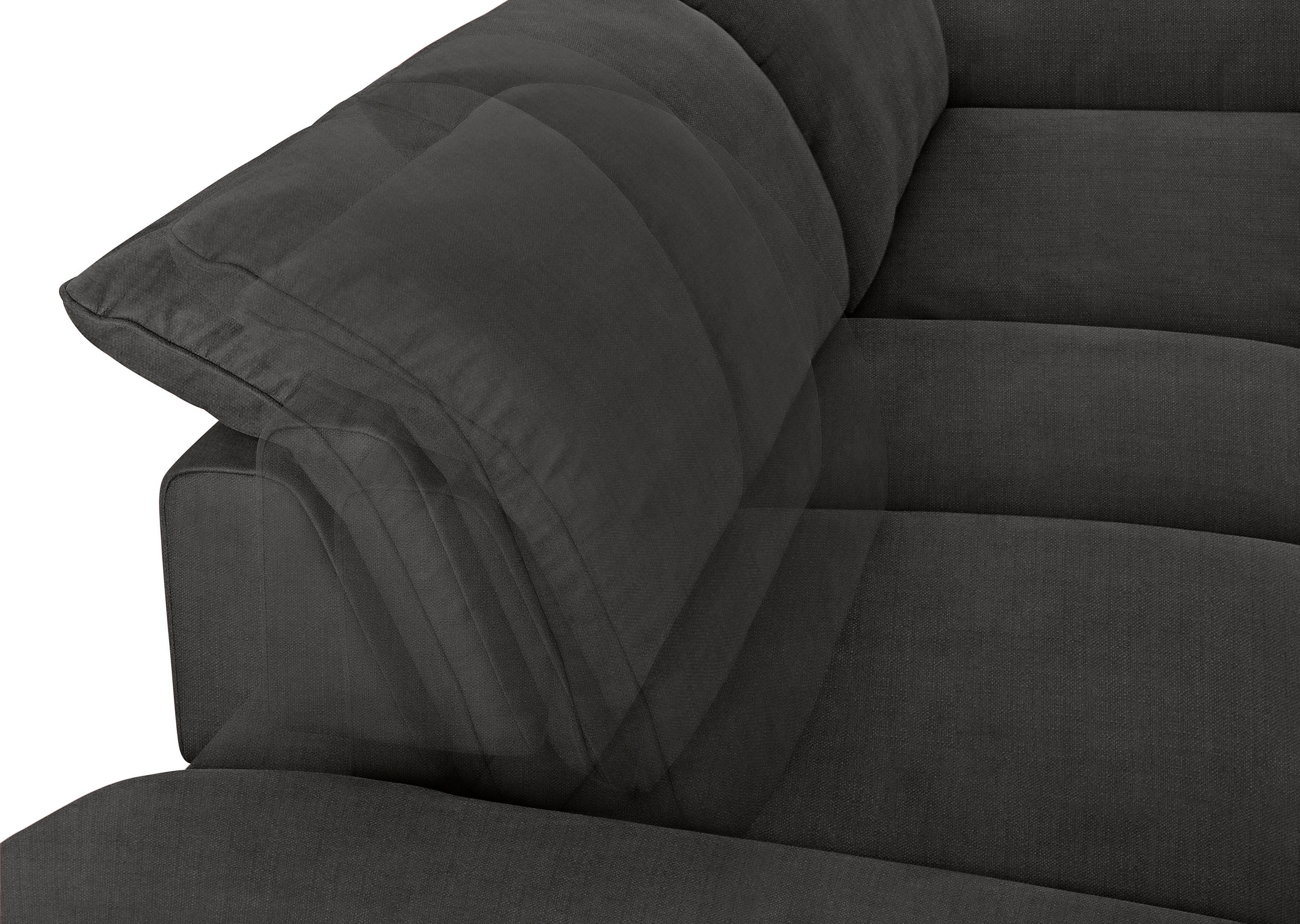 W.SCHILLIG Ecksofa »enjoy&MORE, Designsofa, elegant und bequem, L-Form«, mit Sitztiefenverstellung, Füße silber matt, Breite 310 cm