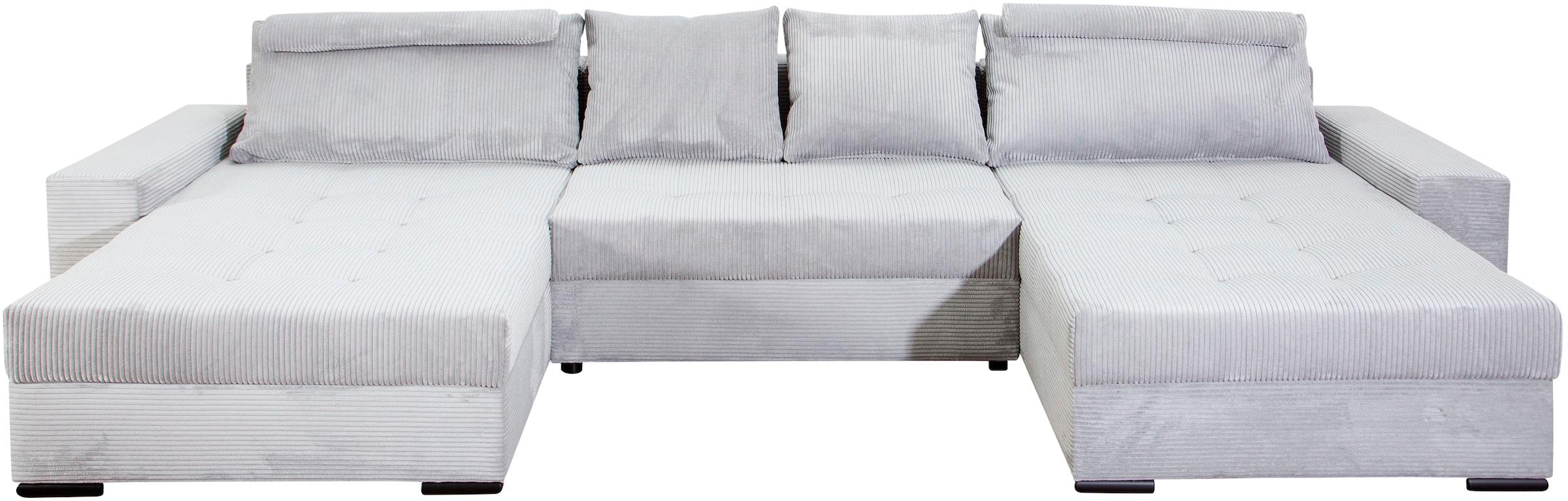 COLLECTION AB Wohnlandschaft »XXXL-Josy Relax U-Form Breite 352 cm, mit 2 gleich großen Recamieren«, inkl. Bettfunktion, Bettkasten, mit 4 Rückenkissen in zwei Größen