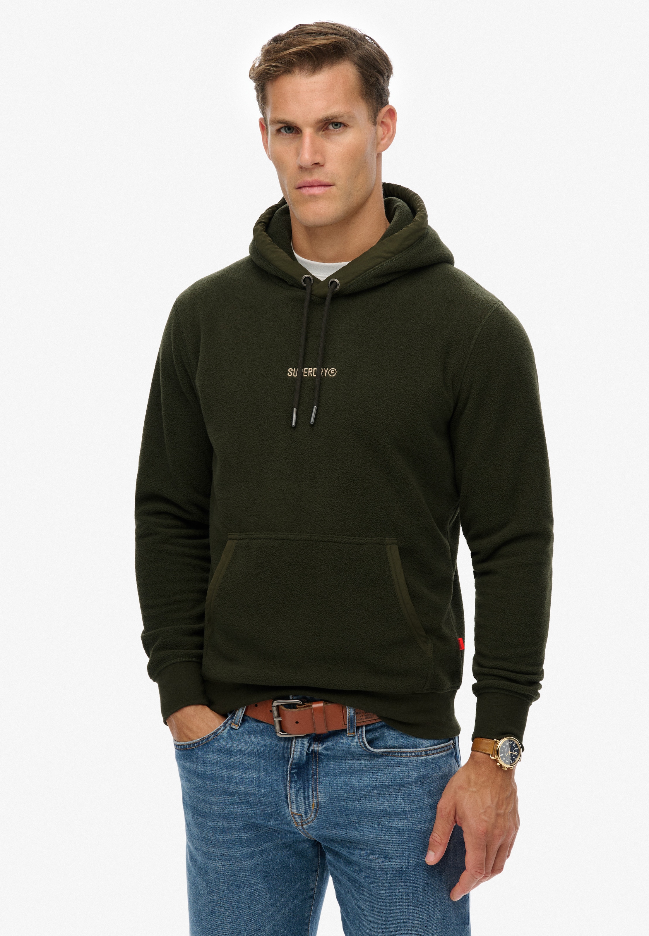 Superdry Kapuzensweatshirt »Micro Logo Fleece Hood«