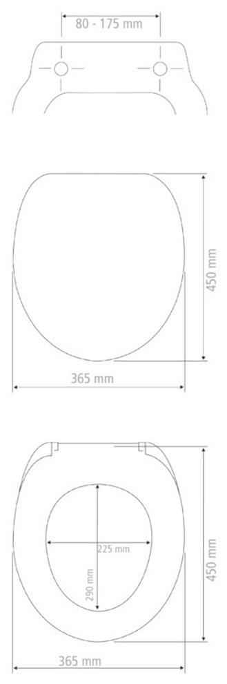 WENKO WC-Sitz »Sereno mit Relief«, (1 St.), Thermoplast