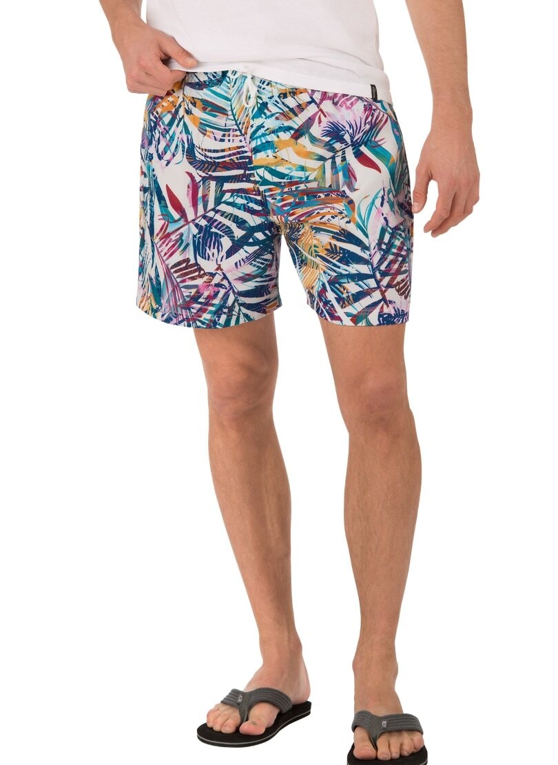 Bild von Trigema Shorts »TRIGEMA Bade-/Freizeitshorts mit Druckmotiv«, (1 tlg.)