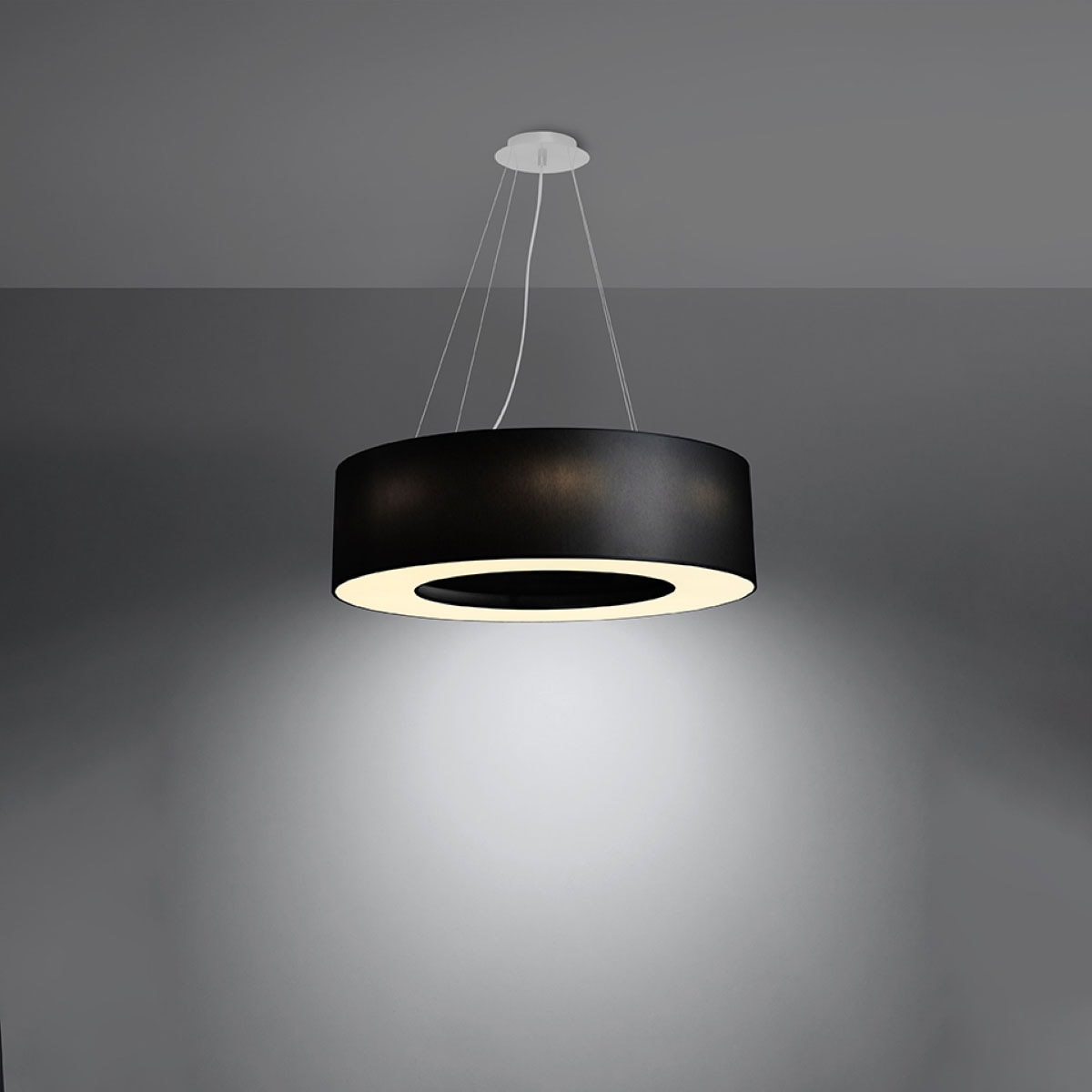SOLLUX lighting Kronleuchter »SATURNO«, 6 flammig, Leuchtmittel E27 | ohne Leuchtmittel, Slush -Einstellung