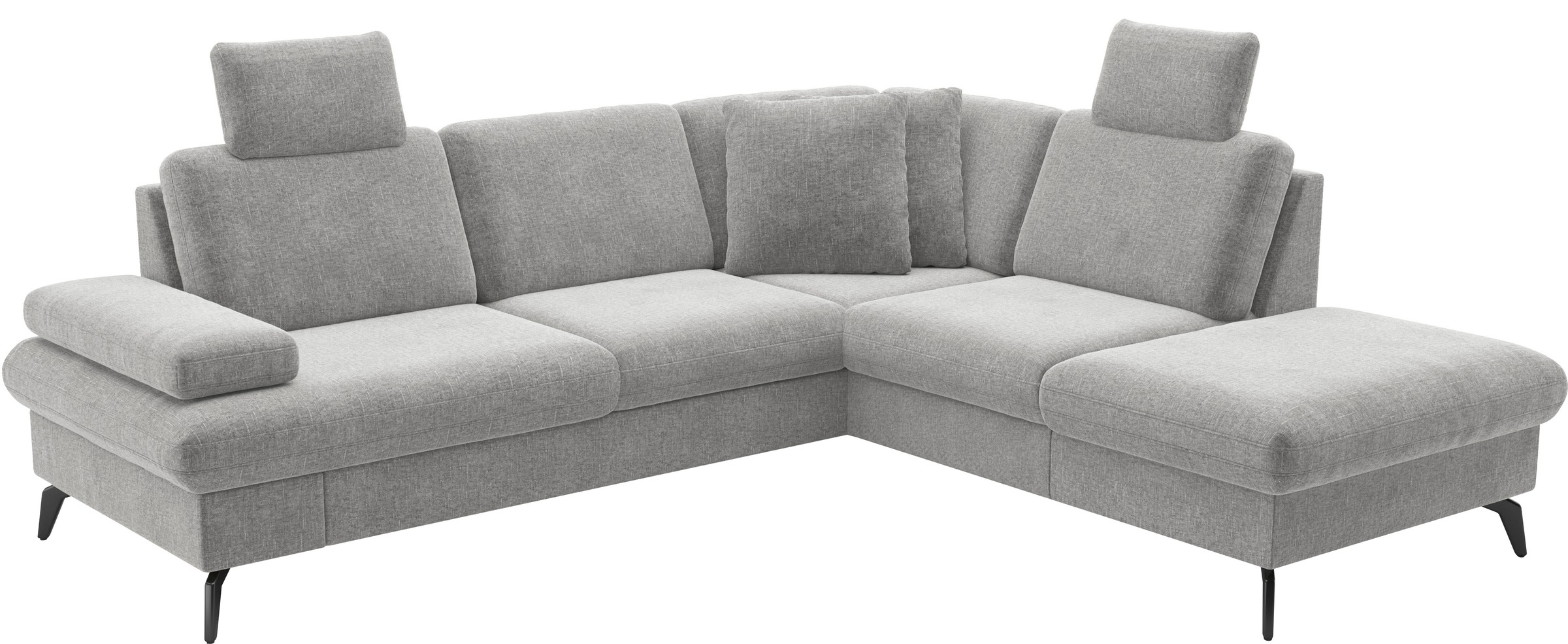 sit&more Ecksofa »Morris Jubi L-Form«, inkl. Armteilfunktion und 1 Zierkissen, wahlweise mit Bettfunktion