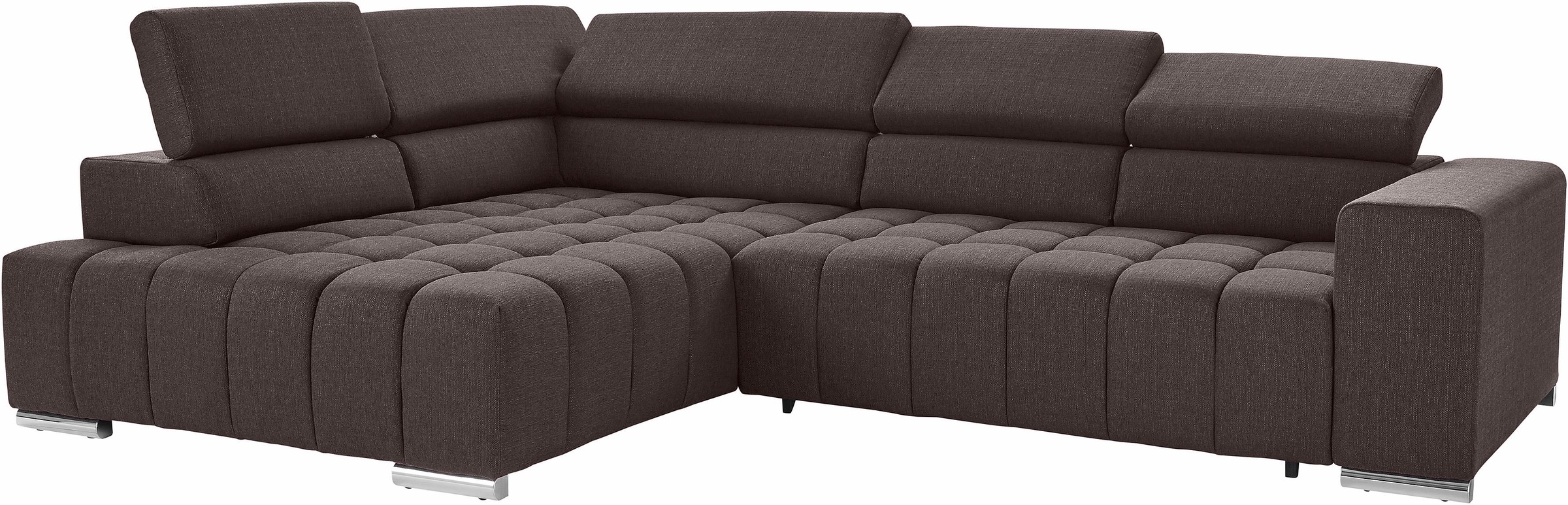 exxpo - sofa fashion Ecksofa »Elias, aktuelle Kreuzsteppung im Sitz, bequem günstig online kaufen