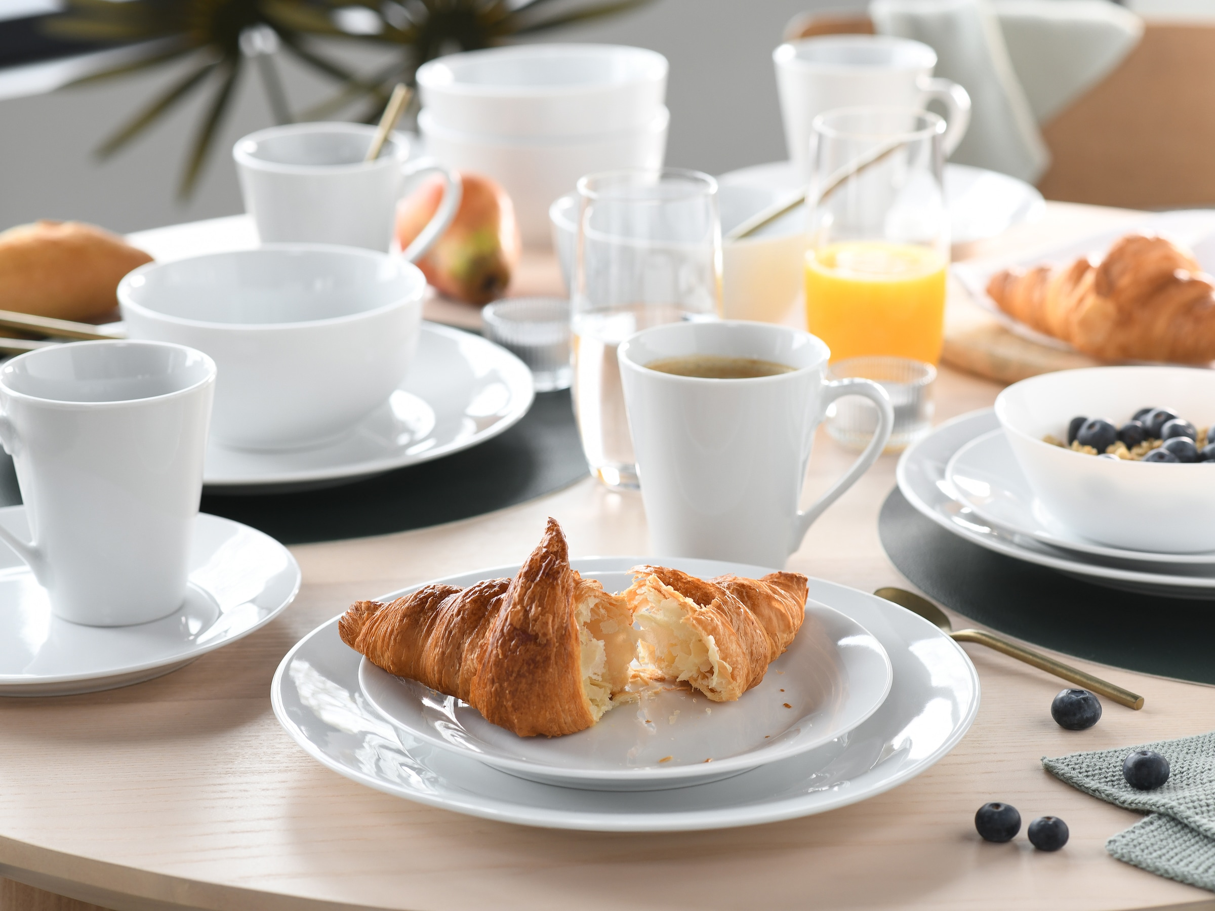 OTTO home Geschirr-Set »Babbette« Moderne Optik, Zeitloses Design, Beliebig kombinierbar