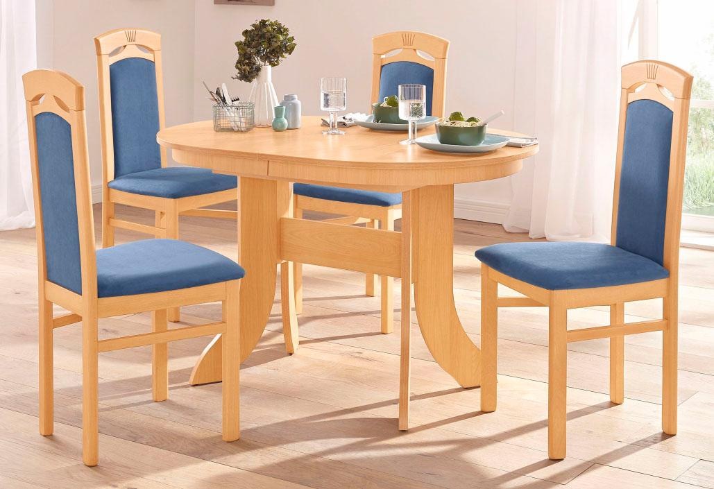 Home affaire Esszimmerstuhl »Anthony«, (Set), 2 St., Microfaser, Holzstuhl günstig online kaufen