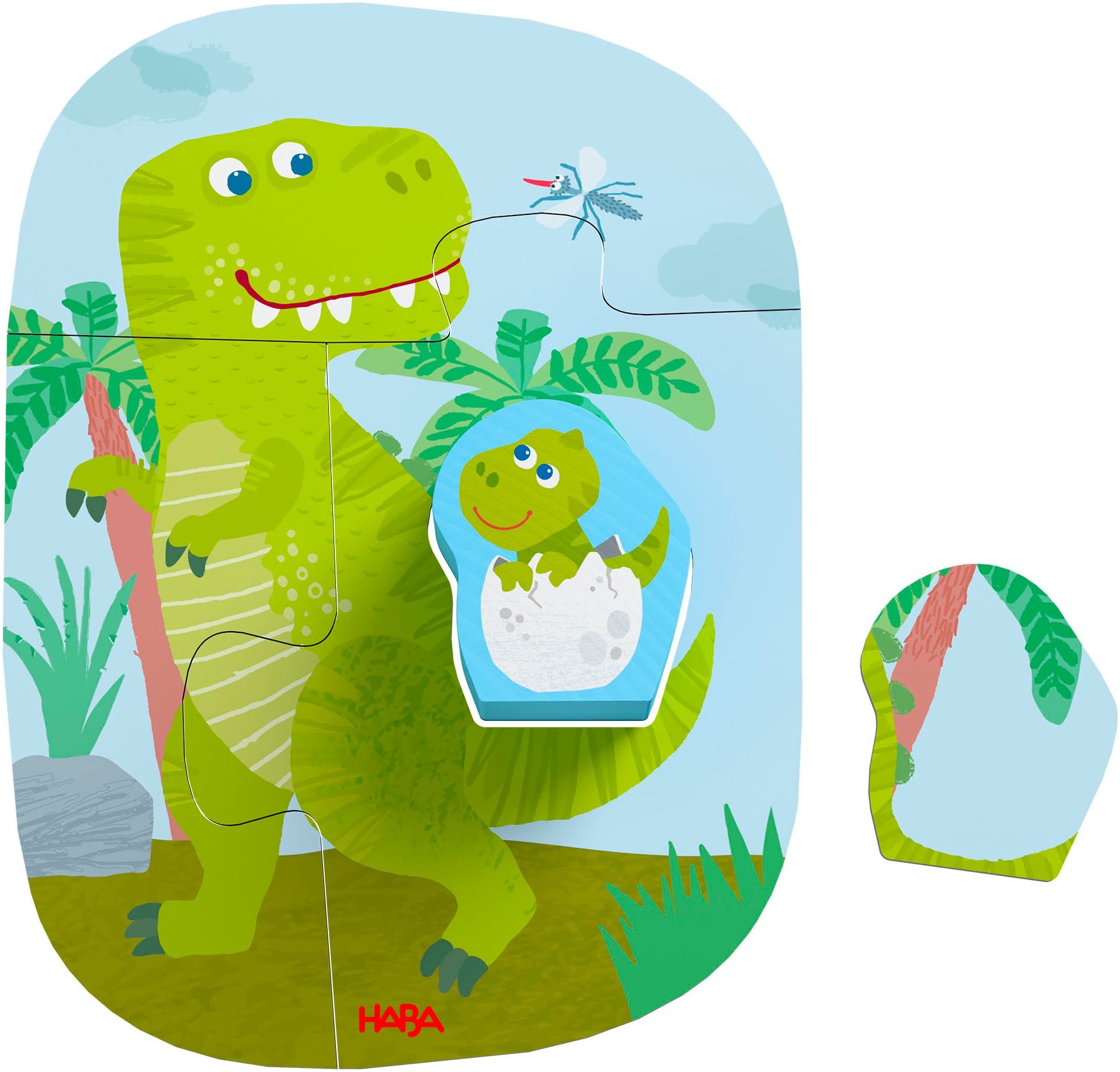 Haba Puzzle »4 erste Puzzles Dinos«, (14 tlg.)