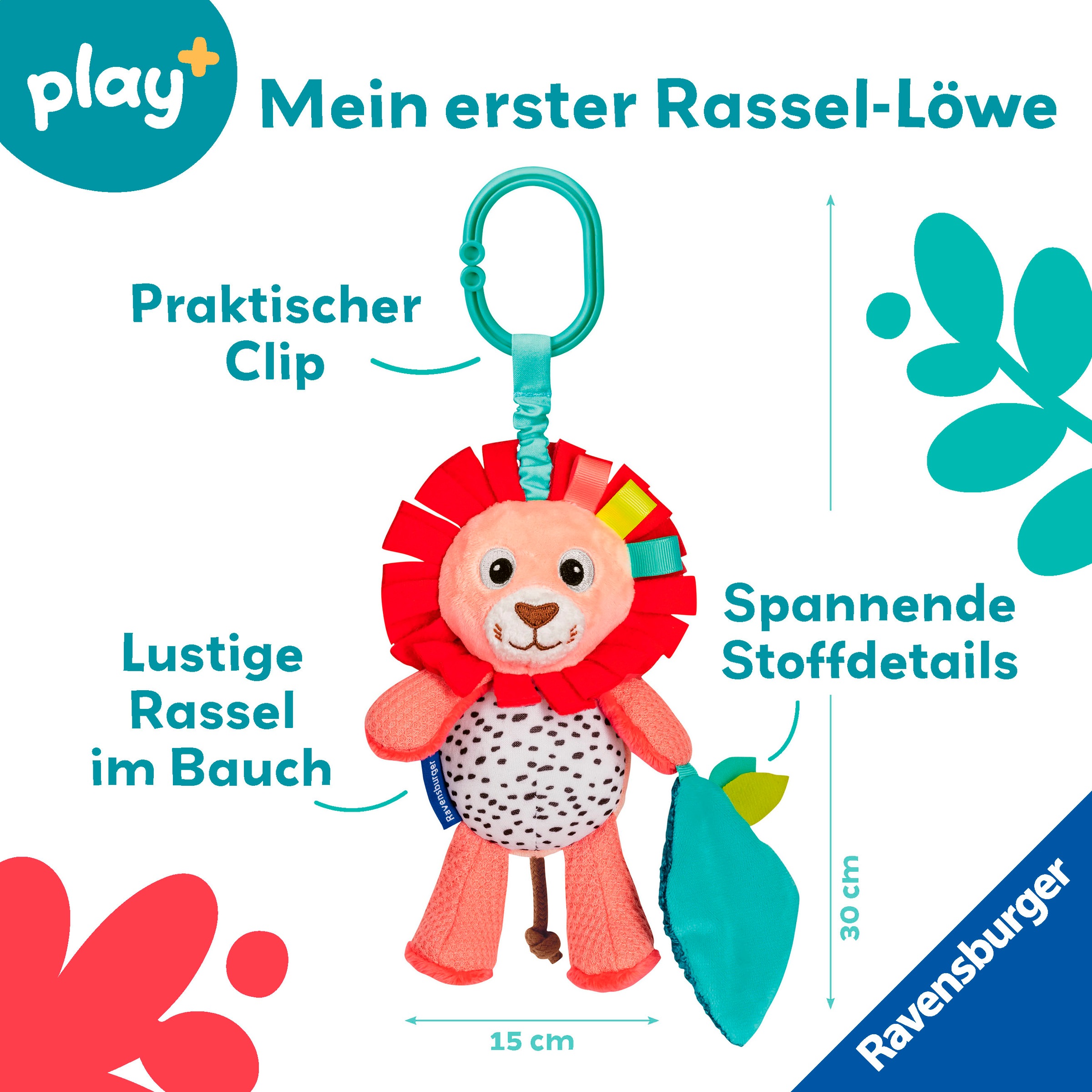 Ravensburger Greifspielzeug »Play+ Rassel-Löwe«