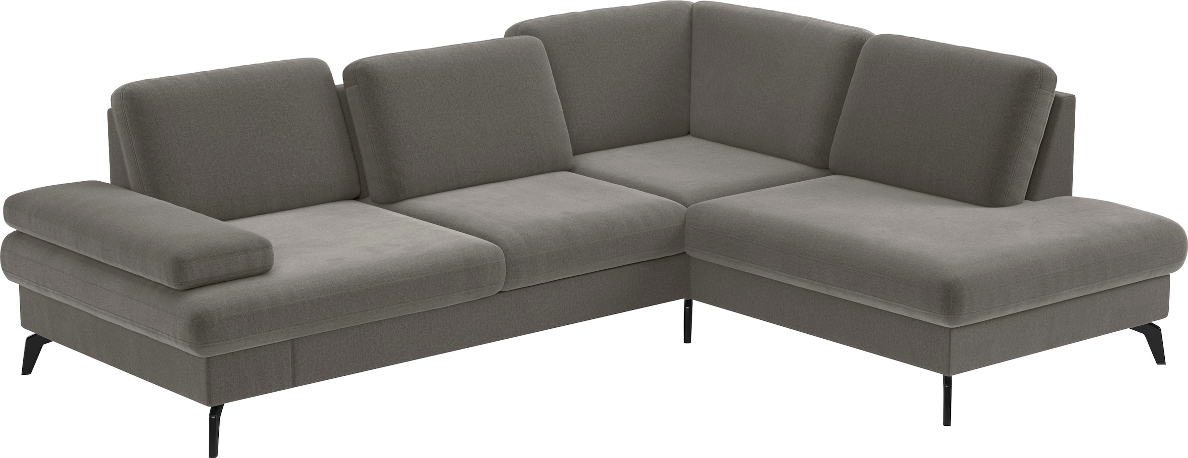 sit&more Ecksofa »Morris L-Form, inkl. Sitztiefenverstellung« wahlweise mit Armteilverstellung, Bettfunktion & Bettkasten