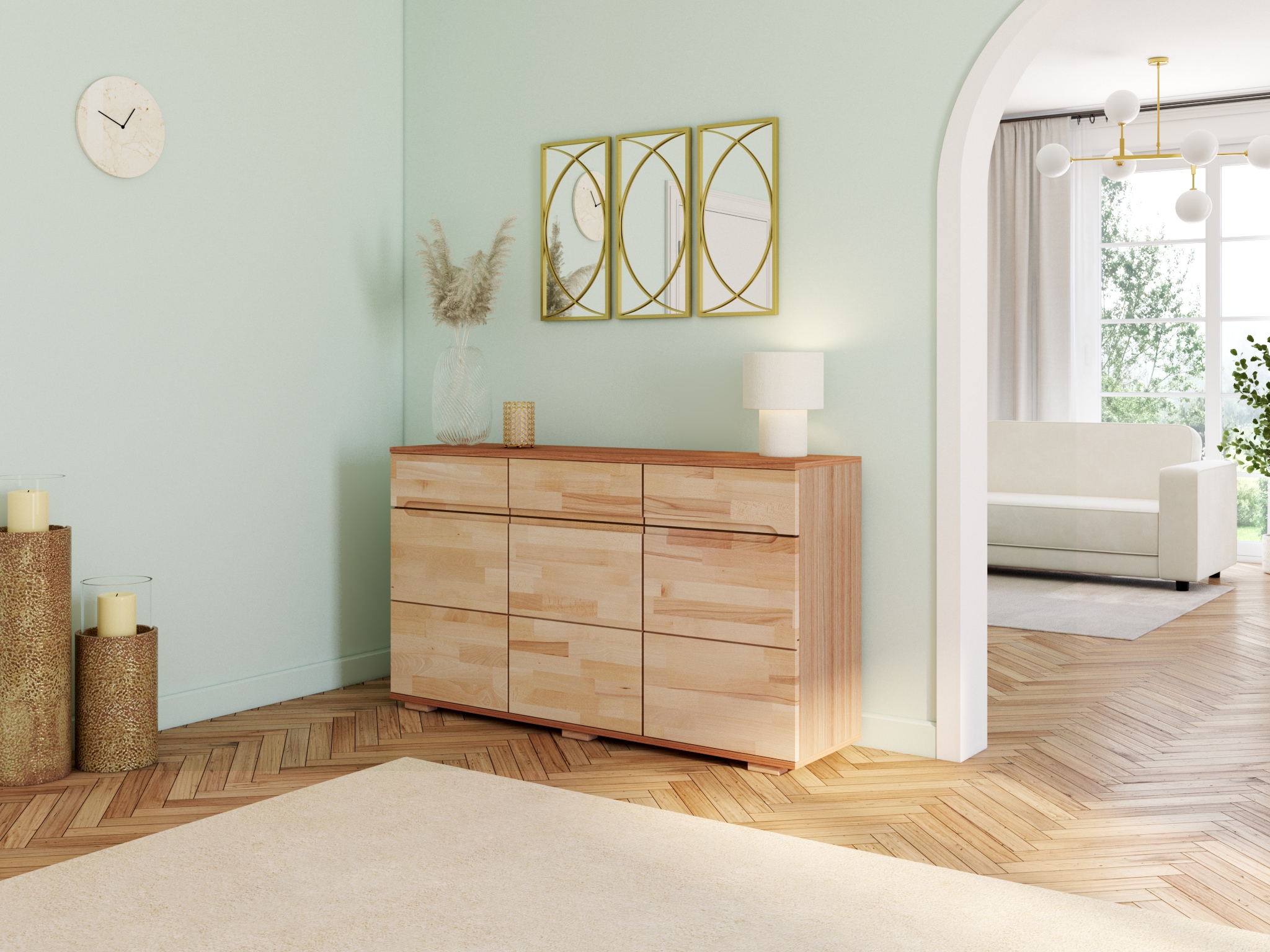 LeGer Home by Lena Gercke Tischleuchte »Debora« E27 1 Stk. Teddy-Stoff, Höhe 30 cm, Ø 23 cm, E27