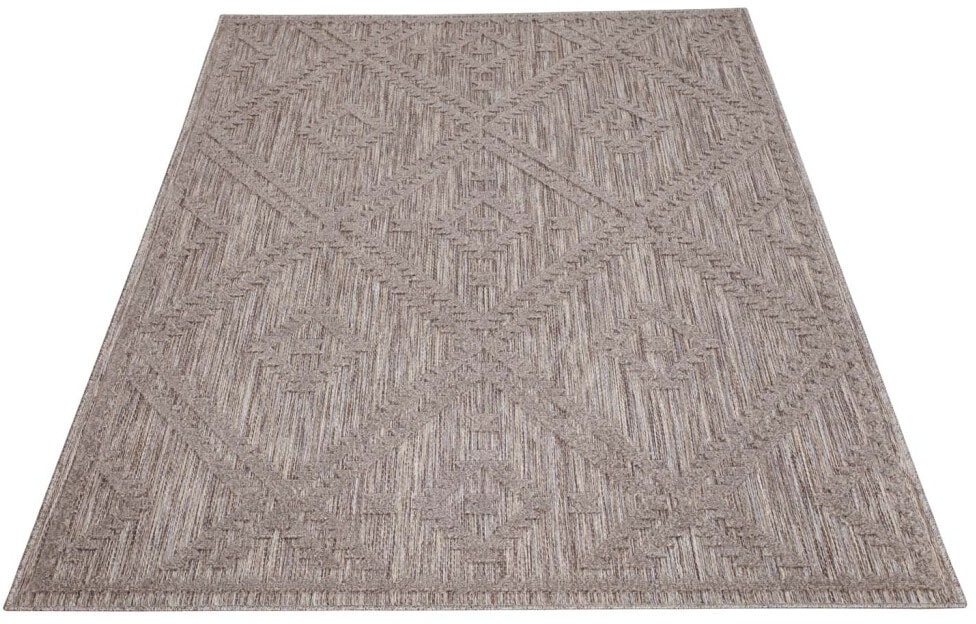 Carpet City Teppich »In-& Outdoorteppich Santorini 454, 3D-Effekt, Raute-Op günstig online kaufen