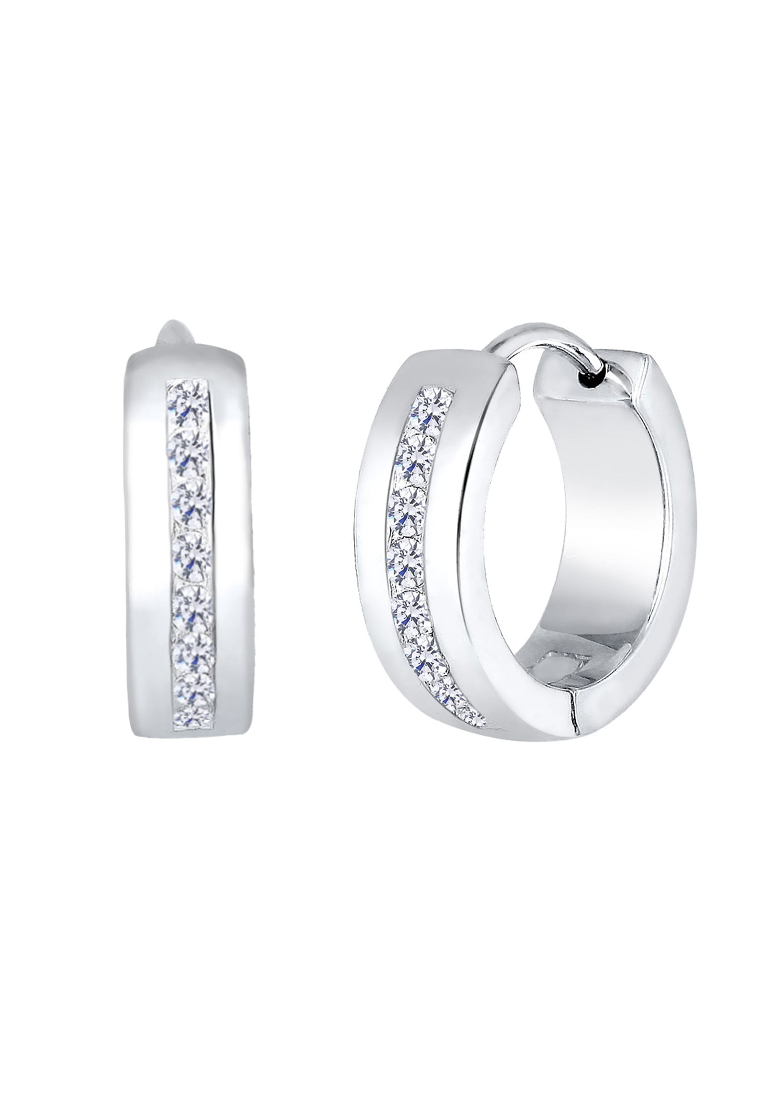 Elli Paar Creolen »Elli Ohrringe Creolen Zirkonia Basic Glamour Elegant 925 Silber«