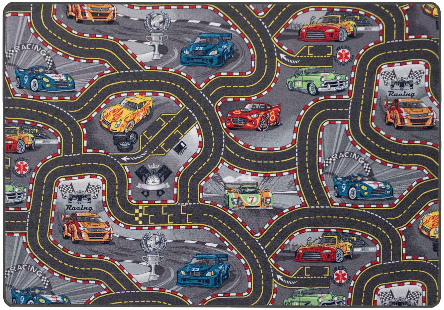 Primaflor-Ideen in Textil Kinderteppich »Spielteppich CARS«, rechteckig, 6, günstig online kaufen