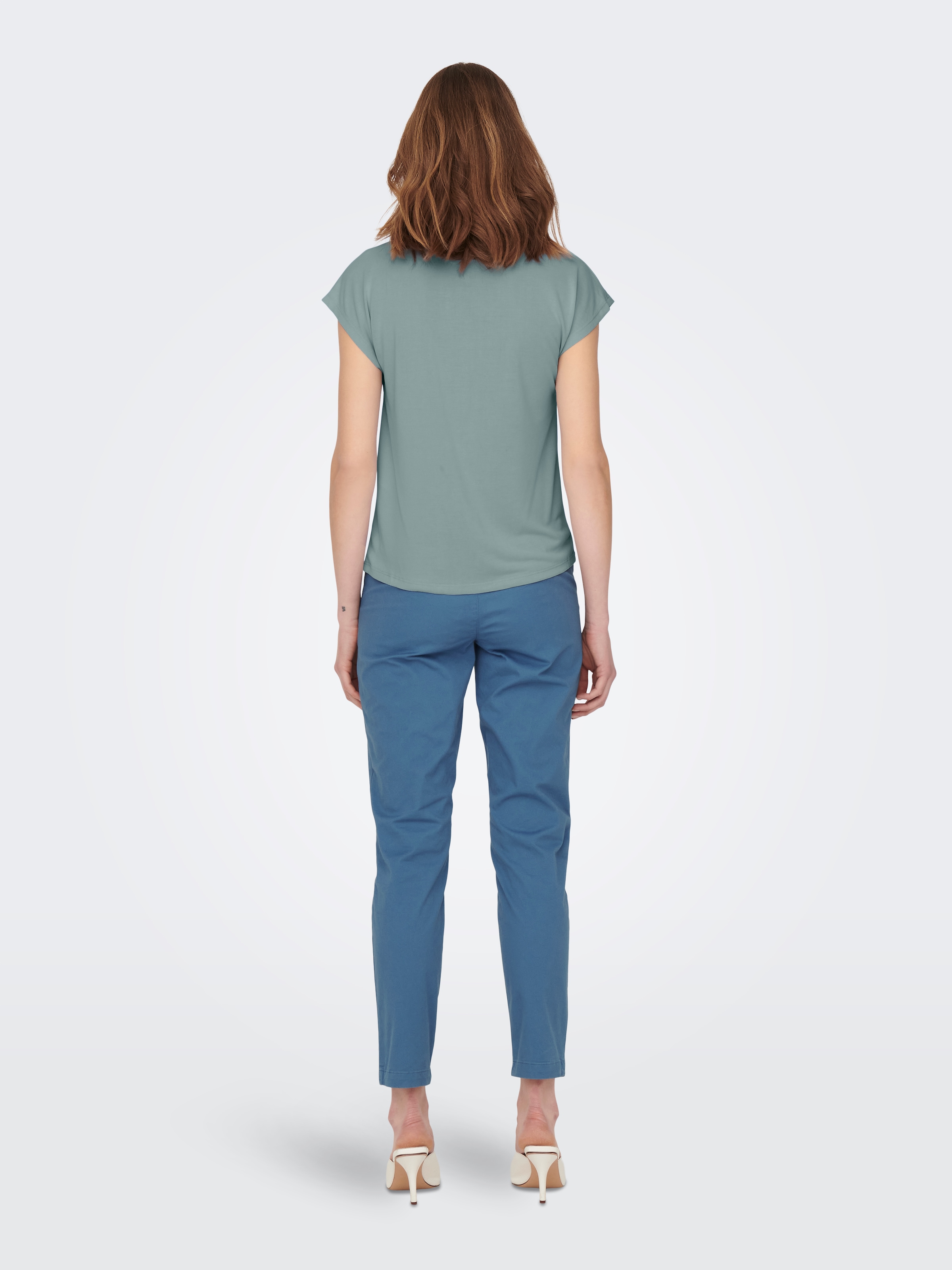 ONLY V-Shirt »ONLFREE S/S MODAL V-NEC TOP BOX JRS NOOS«