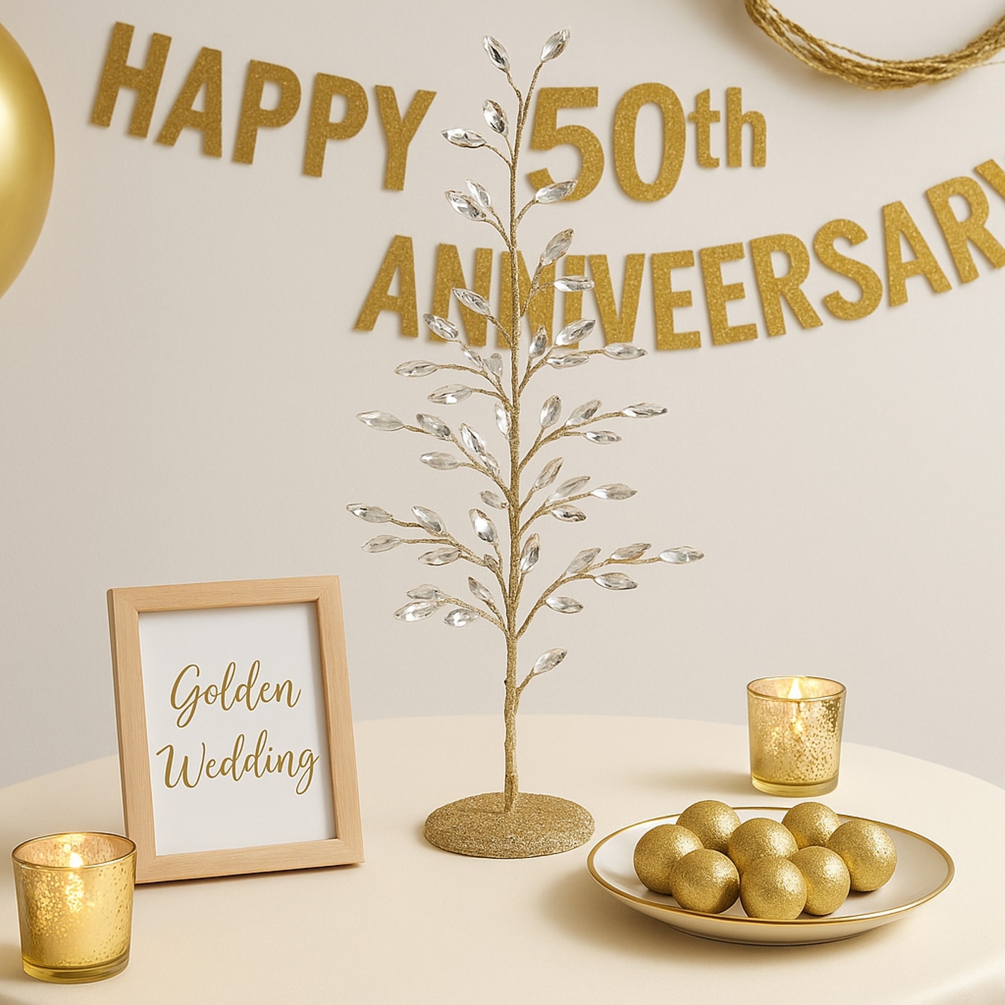 I.GE.A. Kunstbaum »Dekobaum mit Acryl-Steinchen«