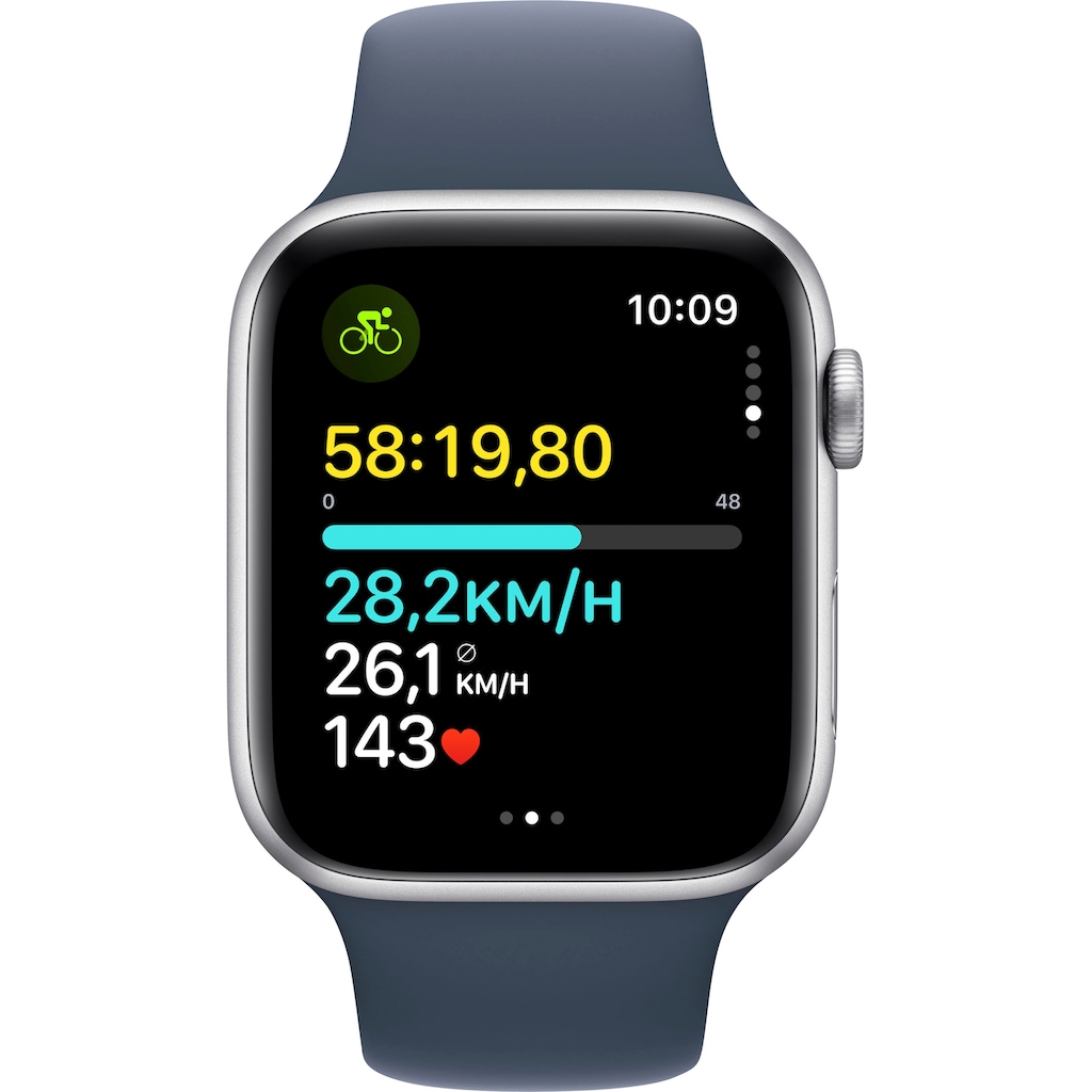 Apple Smartwatch »Watch SE GPS Aluminium 44 mm + Cellular S/M«, (Watch OS 10)