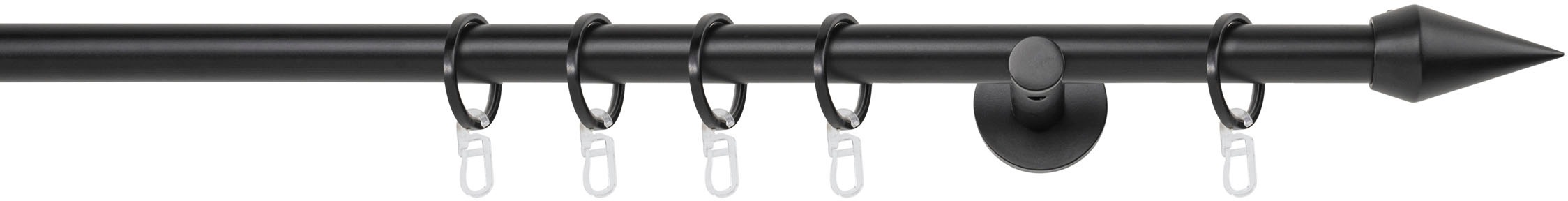 mydeco Gardinenstange »20mm Point Wandträger 6,5 cm« 1 läufig-läufig Fixmaß