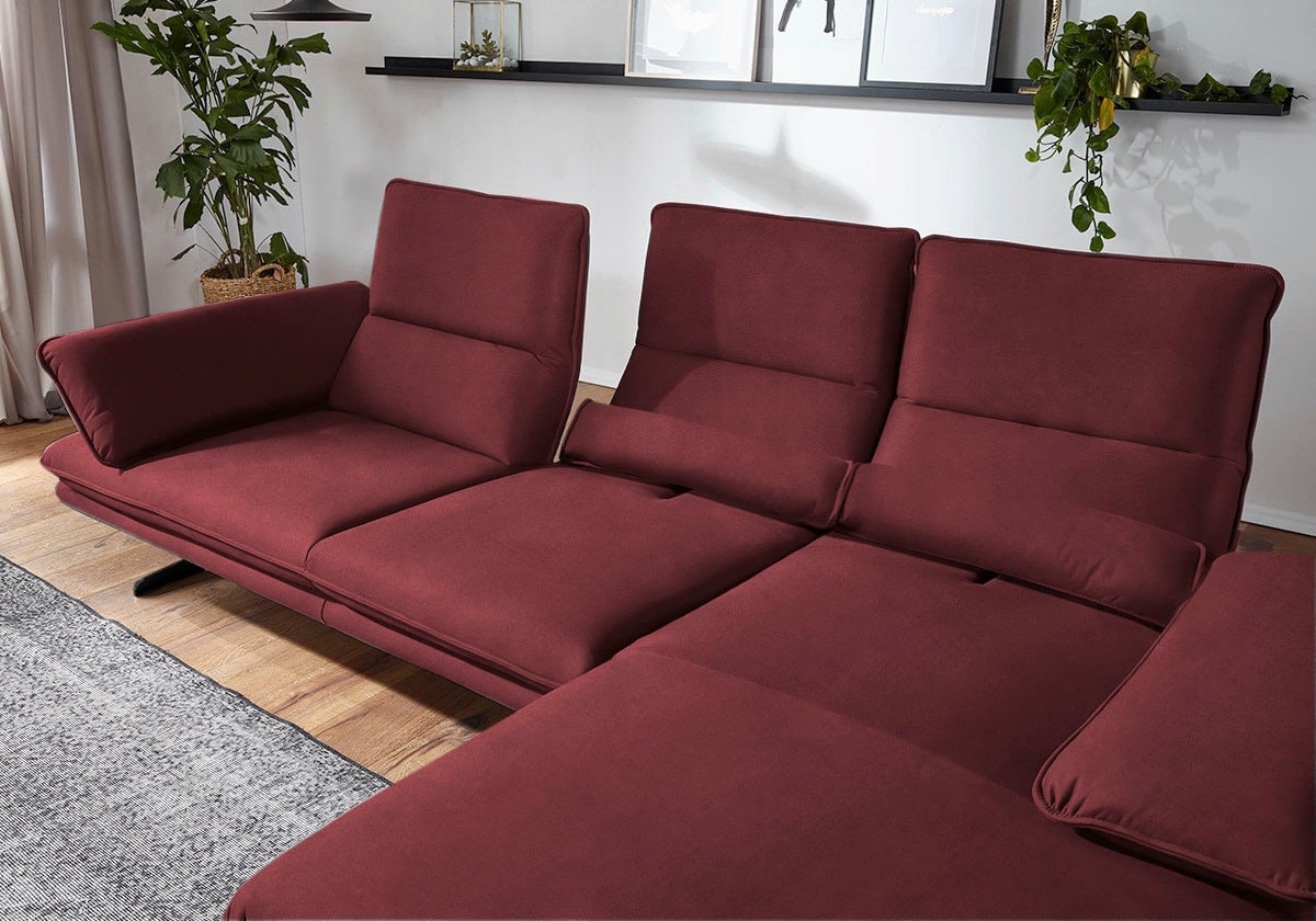 W.SCHILLIG Ecksofa »broadway, Designsofa mit tollem Sitzkomfort«, Sitztiefe günstig online kaufen