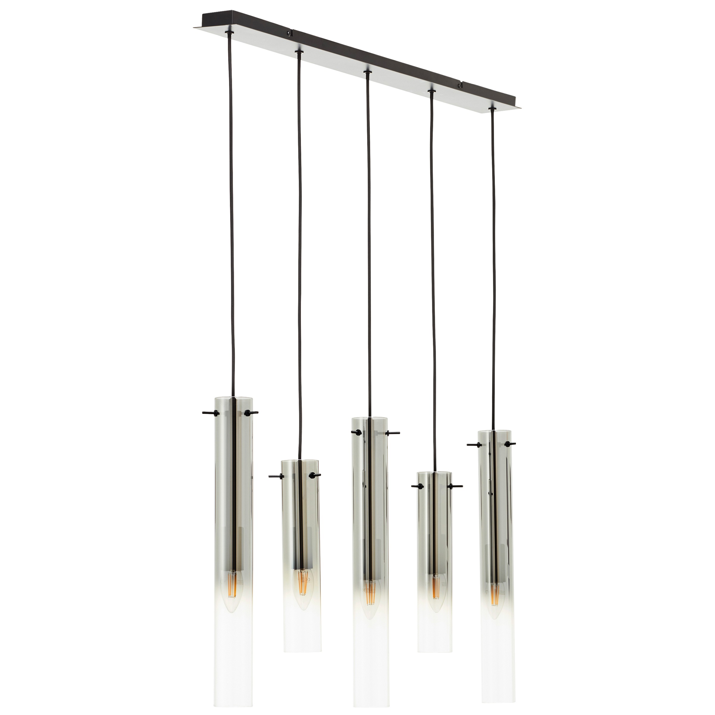 Brilliant Pendelleuchte »Glasini«, 5 flammig, Leuchtmittel E14   ohne Leuch günstig online kaufen