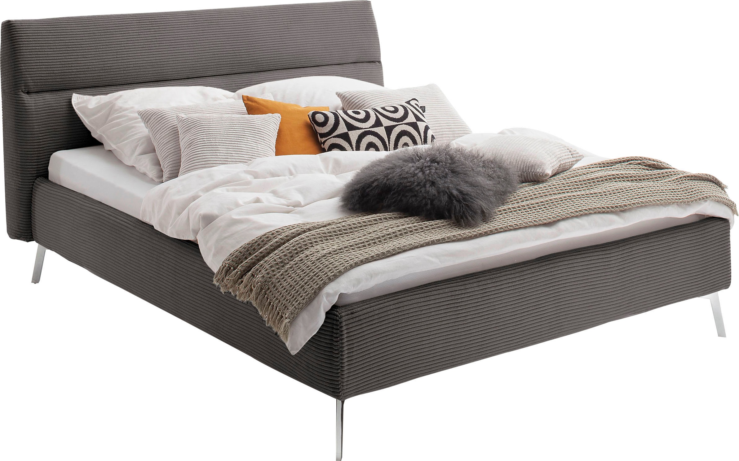 Home affaire Polsterbett »Elvo, weichgepolstertes Kopfteil, wahweise Überlä günstig online kaufen