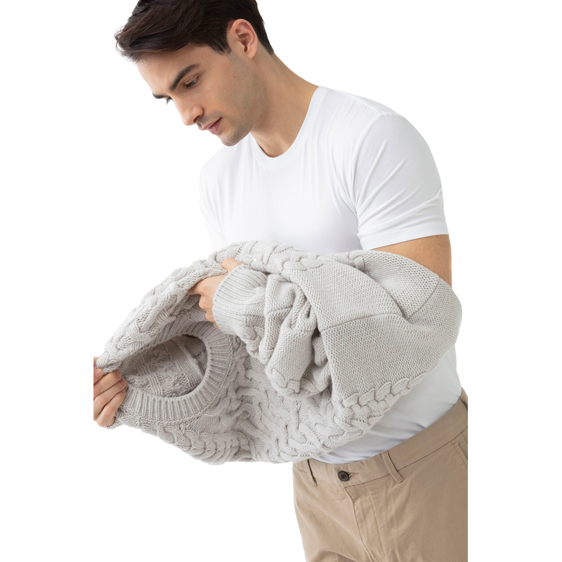 MEY T-Shirt »Hybrid« Geruchshemmend, Atmungsaktiv, Anti-Schweißfleck weiss L L Herrenshirt von mey