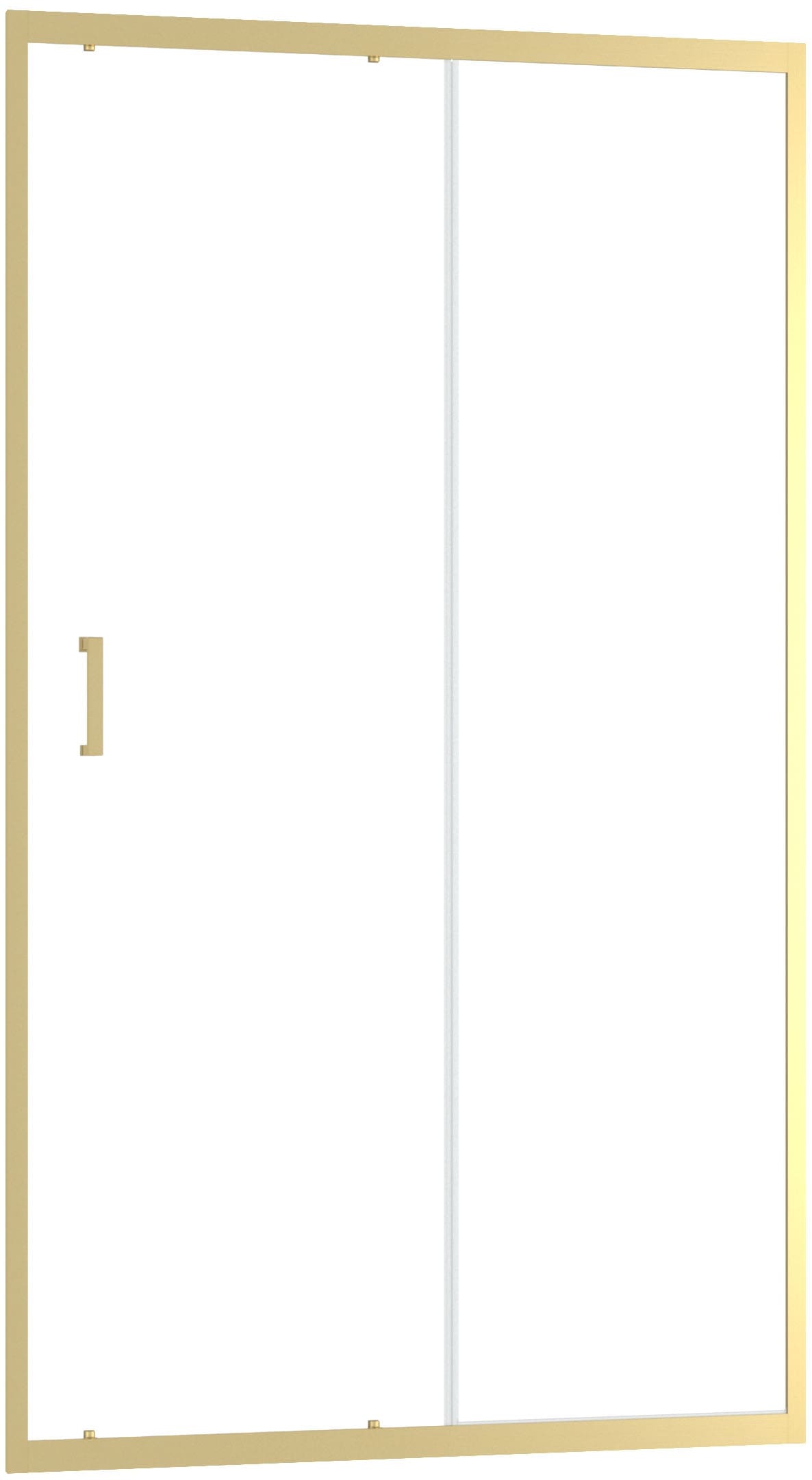 Marwell Walk-in-Dusche »Golden Stage«, Schiebetür mit Öffnungsbreite 49 cm, goldene Aluminiumprofile