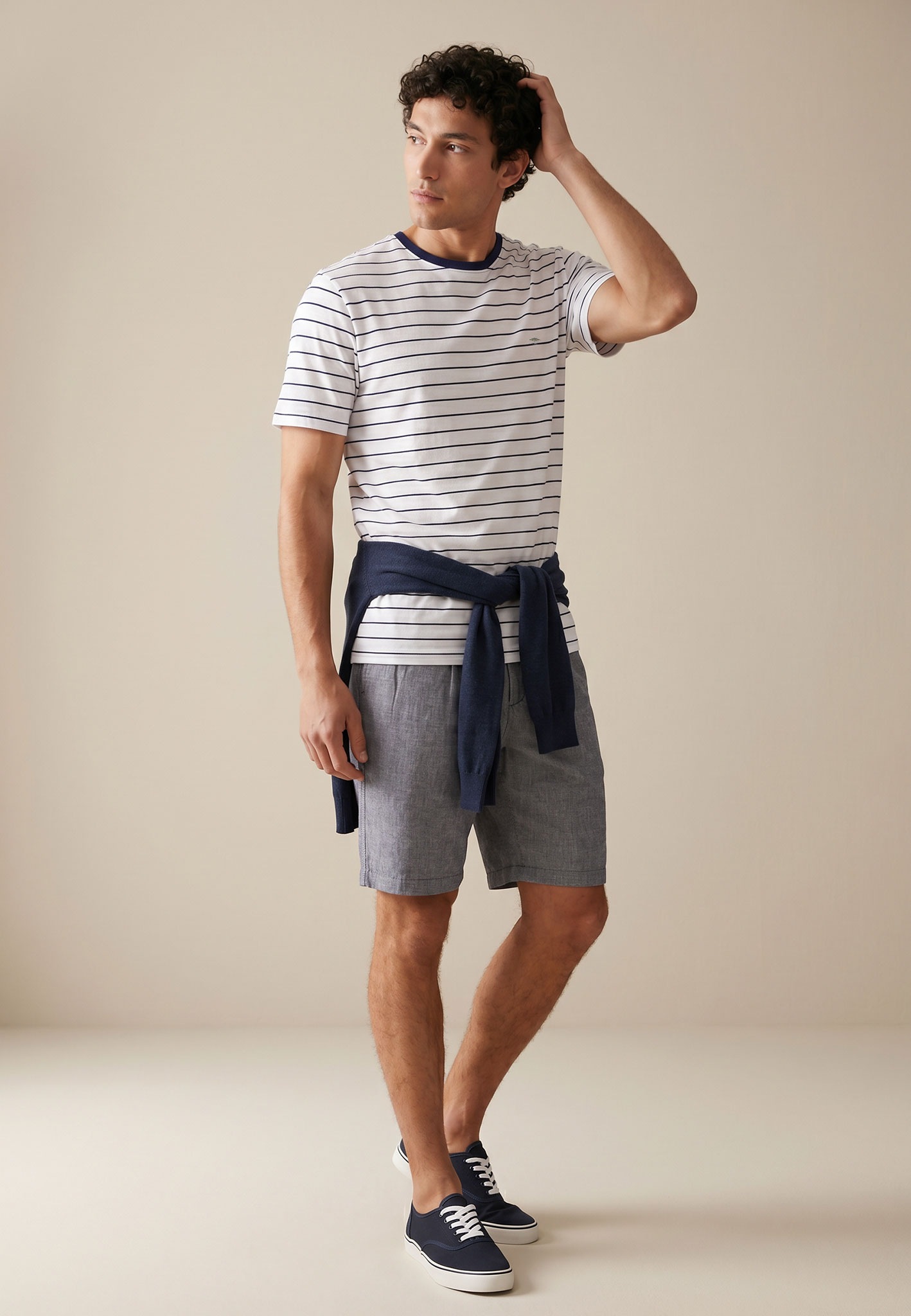 FYNCH-HATTON T-Shirt mit Streifen Muster