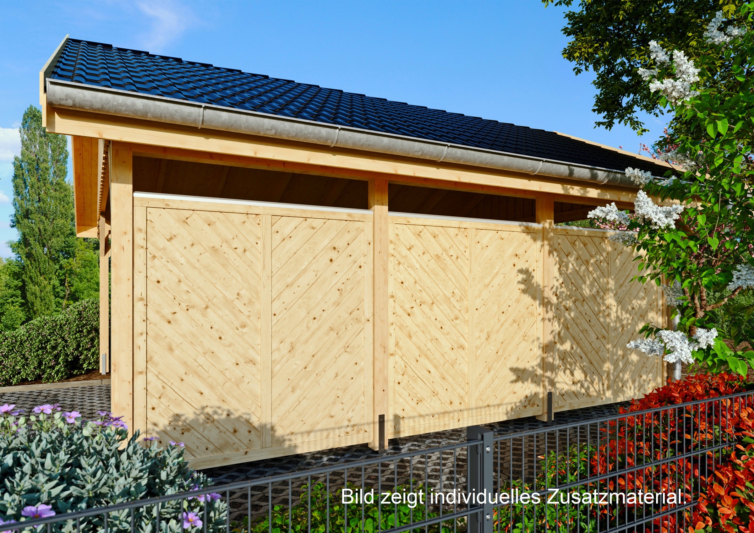 Tetzner & Jentzsch Dichtzaun »Chicago 2« 4 Elemente, LxH: 765x180 cm günstig online kaufen