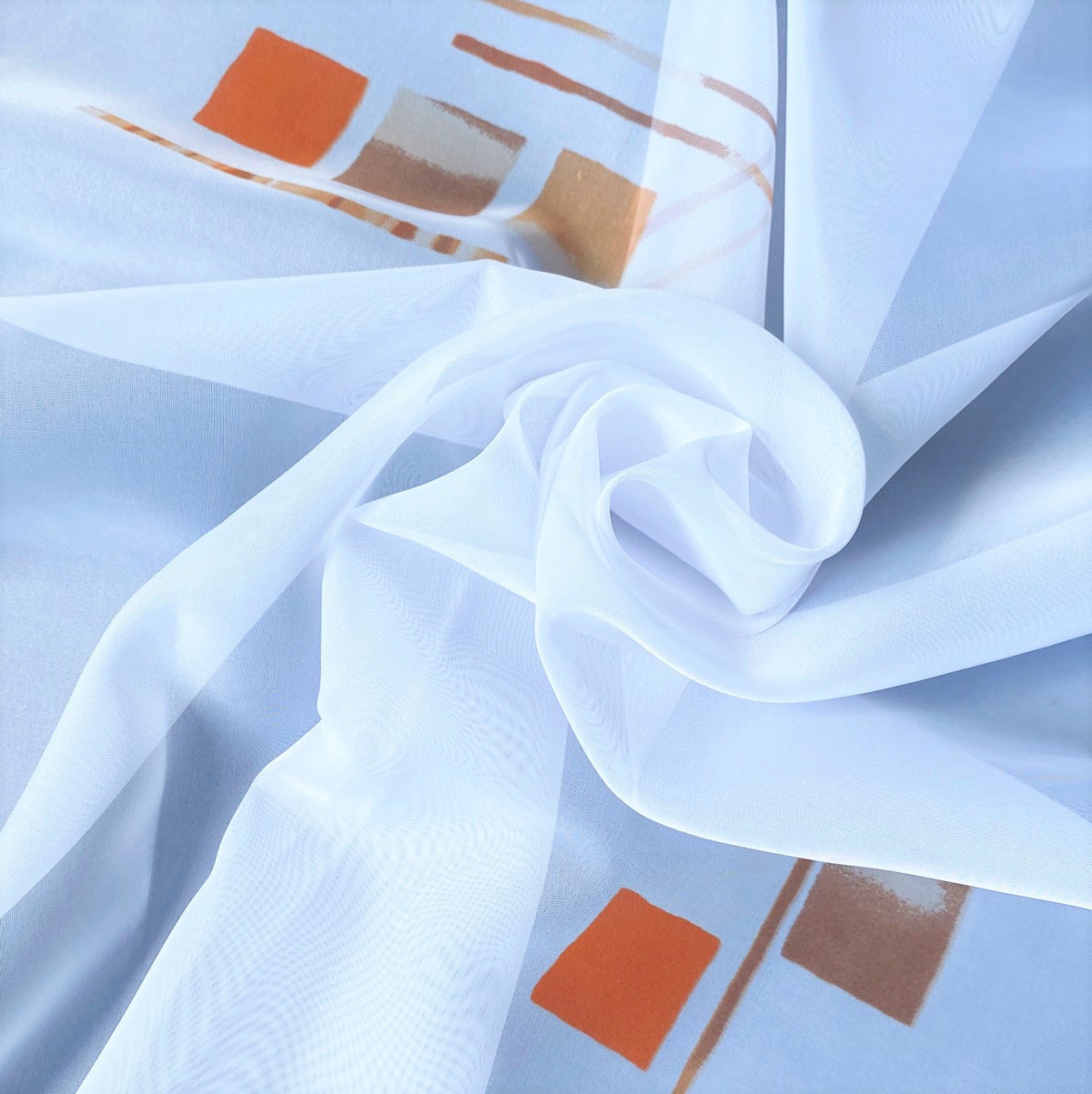 Weckbrodt Gardine »Mia«, (1 St.), Voile, bedruckt, Allover, Motiv, halbtransparent, Bleiband, Store