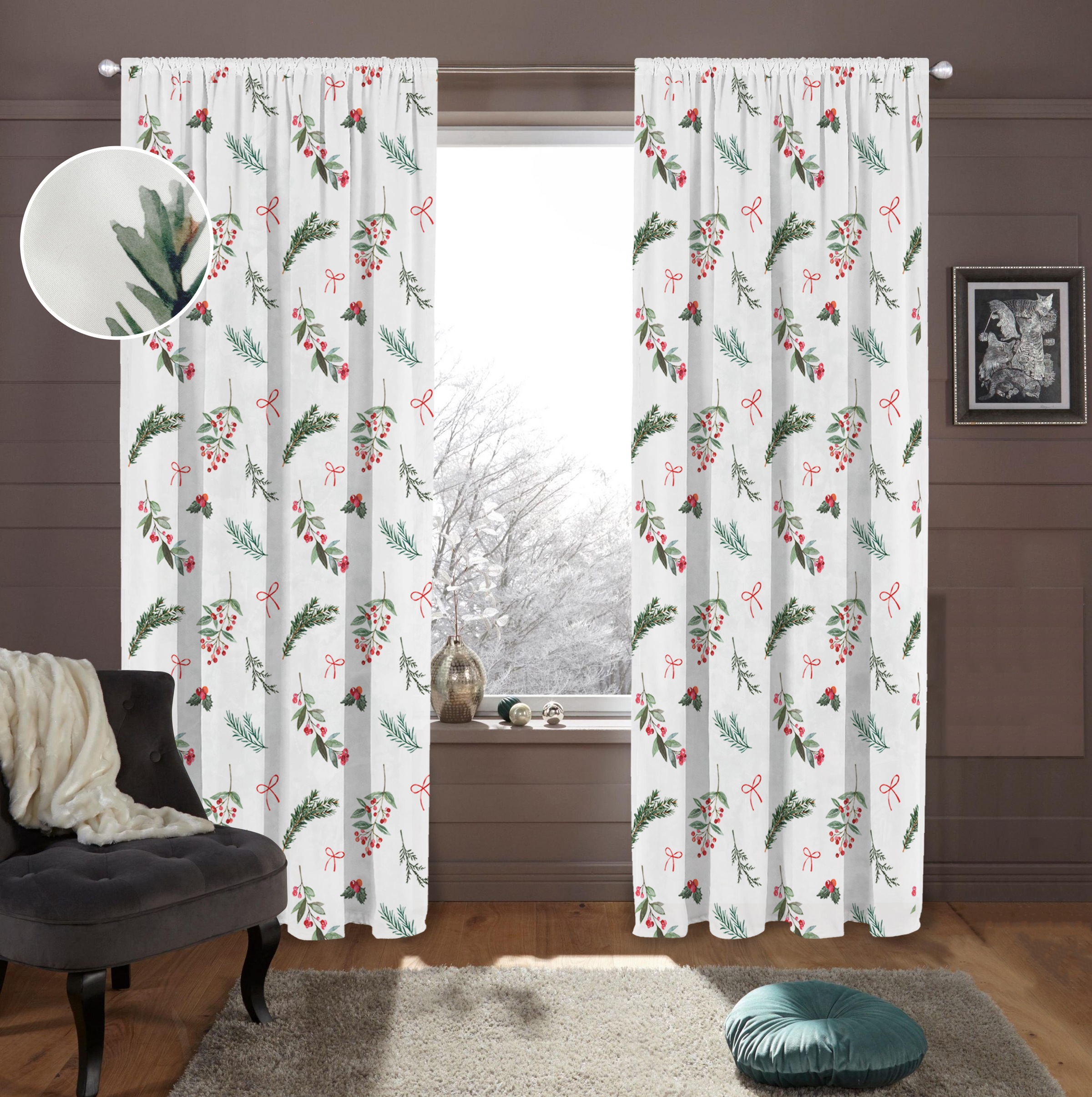 my home Gardine »Joy« Stangendurchzug 1 Stk. tlg. günstig online kaufen