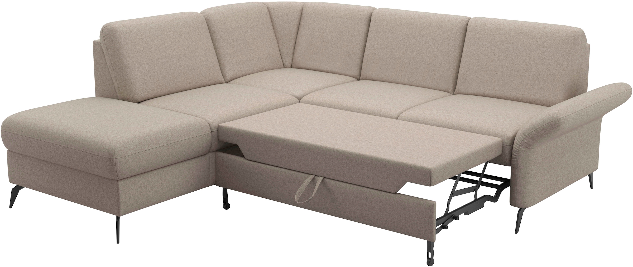 Home affaire Ecksofa »Rochelle«, optional: Armteilverstellung, klappbar, Bettkasen