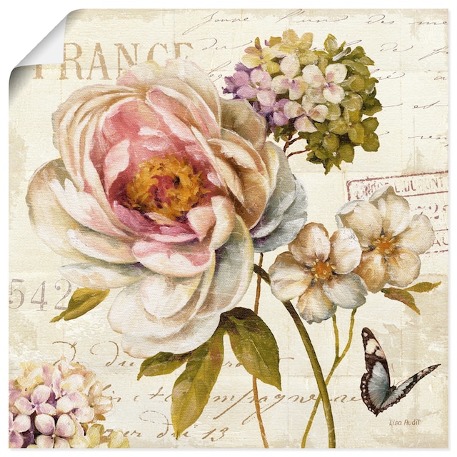 Artland Wandbild »Blumen III«, Blumen, (1 St.), als Leinwandbild,  Wandaufkleber oder Poster in versch. Größen auf Raten bestellen