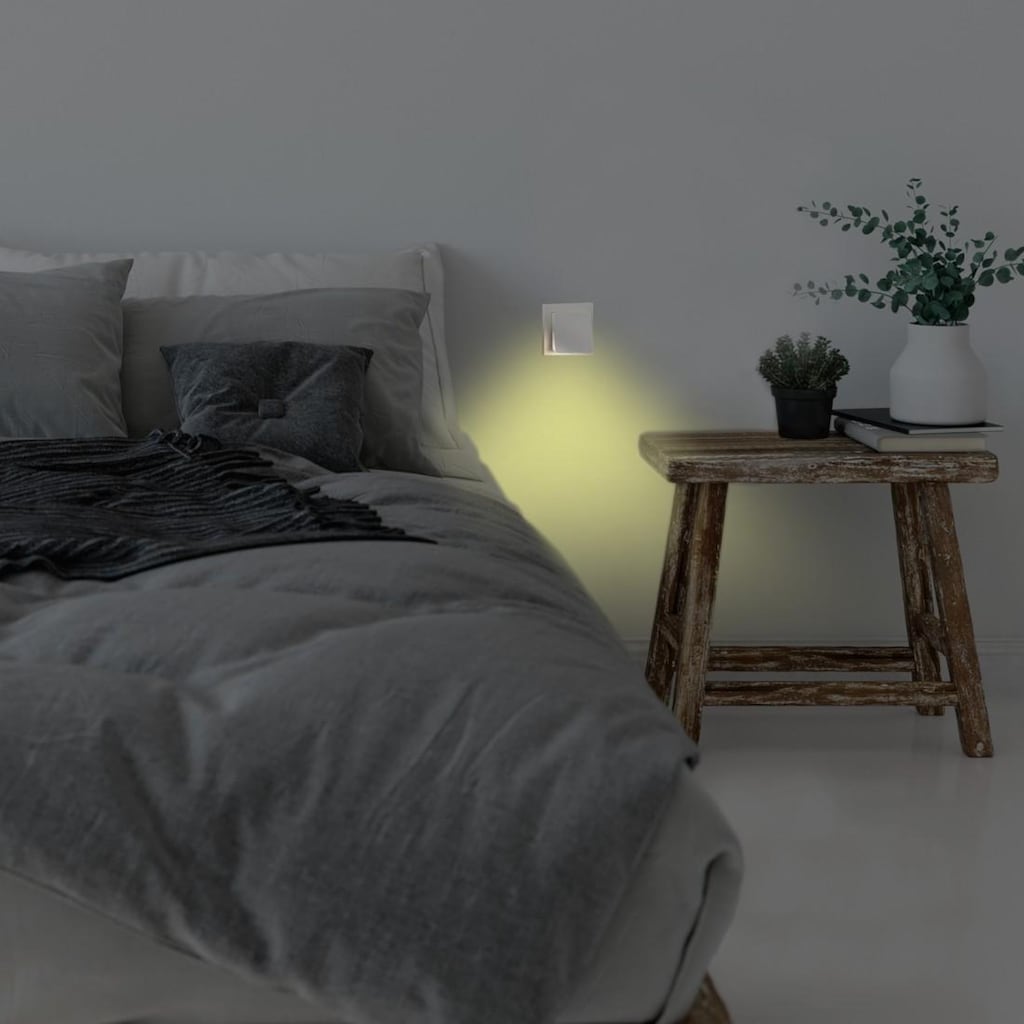 Hama LED Nachtlicht »Nachtlicht für Steckdose mit warmen Licht, Dämmerungssensor, IP 20«