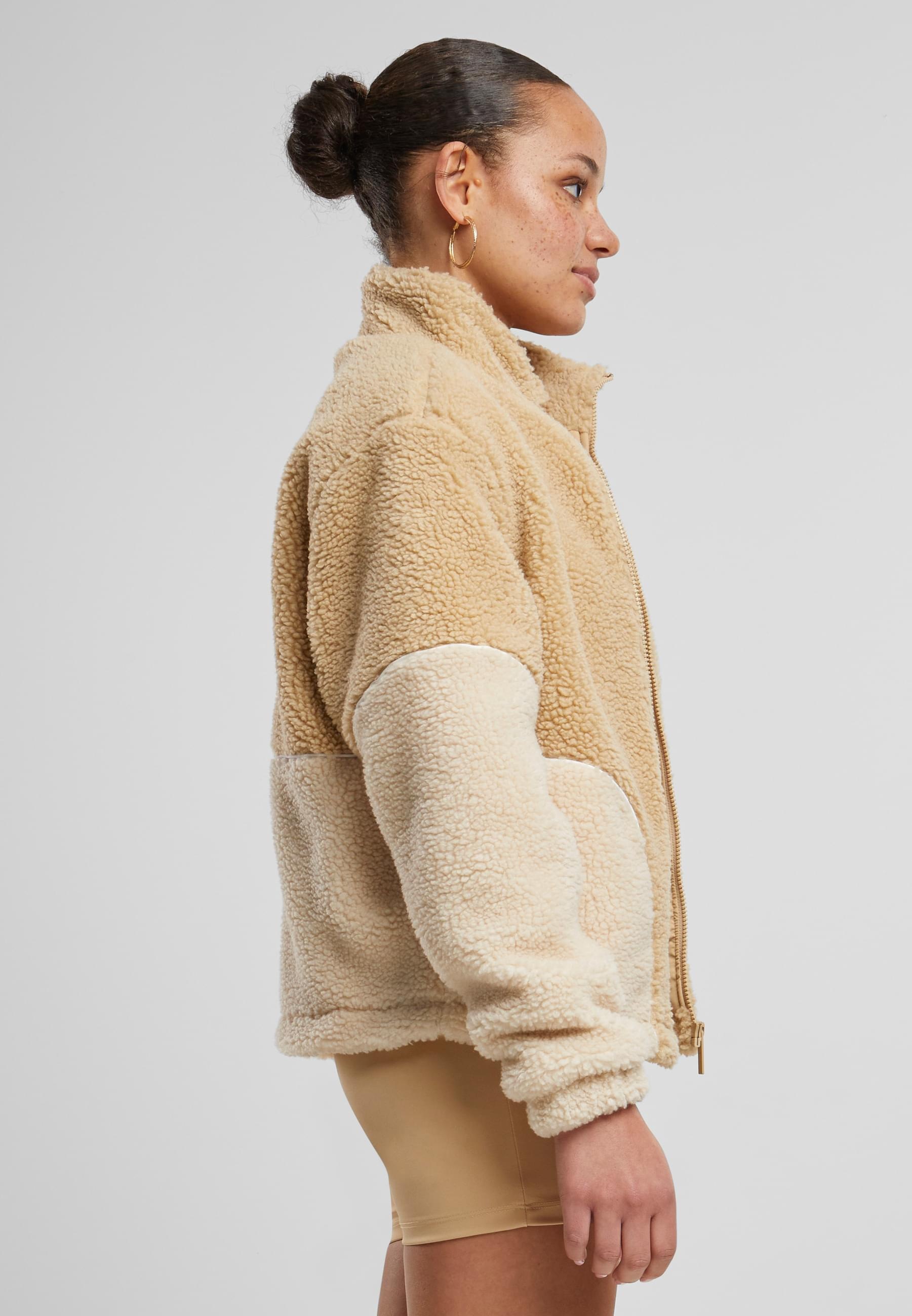 Karl Kani Trainingsjacke »Karl Kani Karl Kani Sport Patch Teddy Block Trackjacket« 1 Stk. tlg. ohne Kapuze