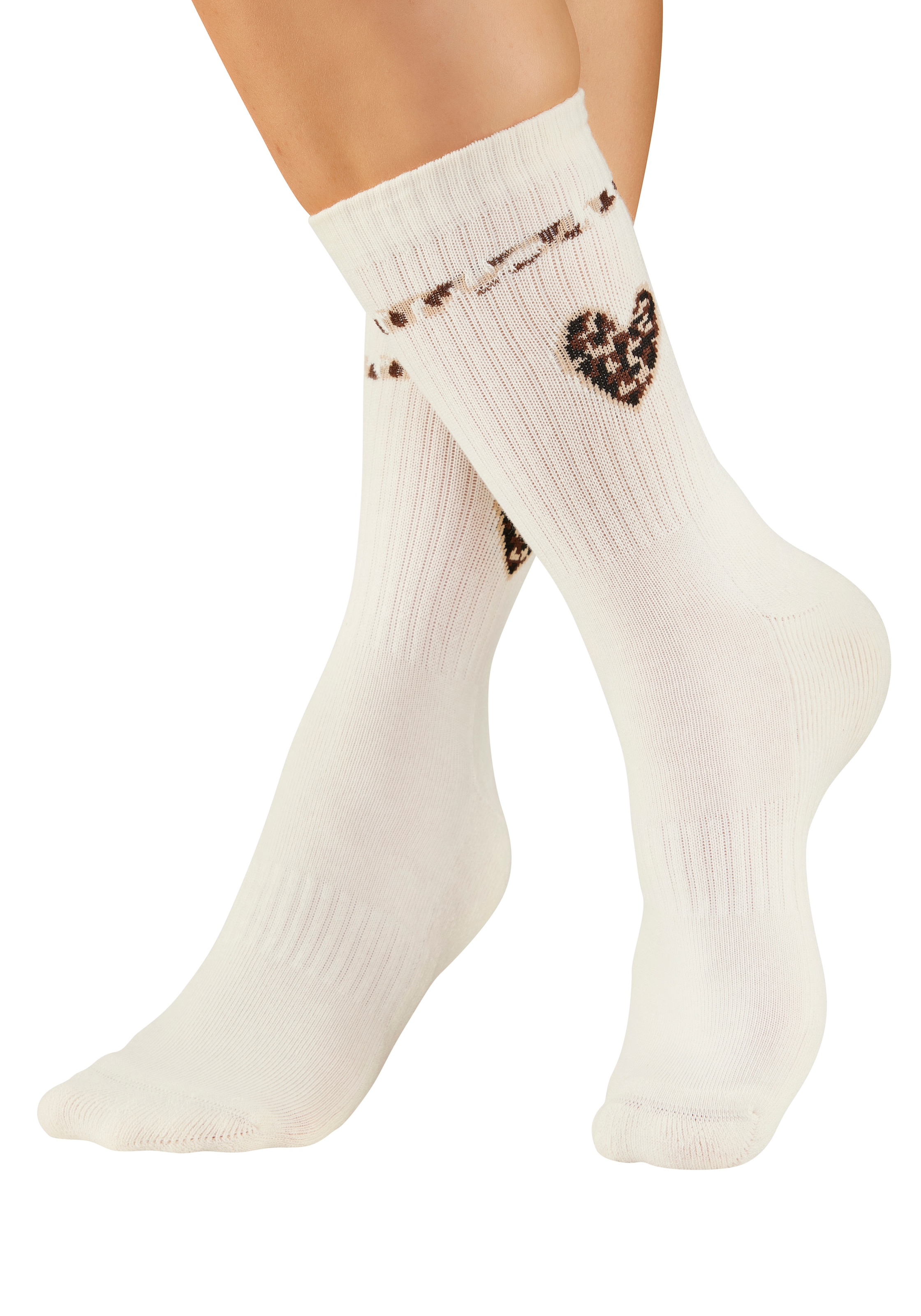 Buffalo Tennissocken »Damen Fußfrottee Sportsocken; modisch« Packung, 5 Paar tlg. in unterschiedlichen Animal Muster Designs