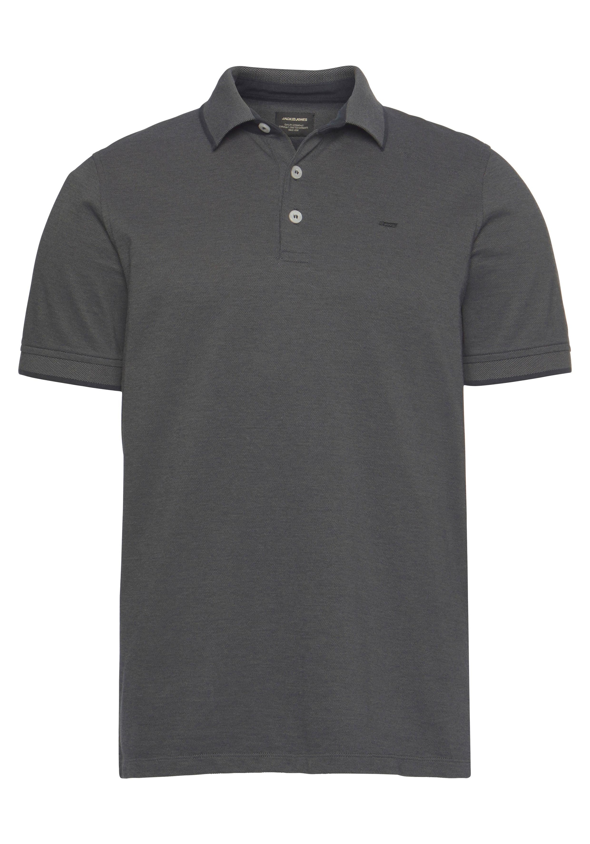 Jack & Jones Poloshirt »JJEPAULOS Poloshirt mit klassischem Kragen und figurbetonter Form«, Logostickerei, modisch, schmal, Baumwolle, Polokragen