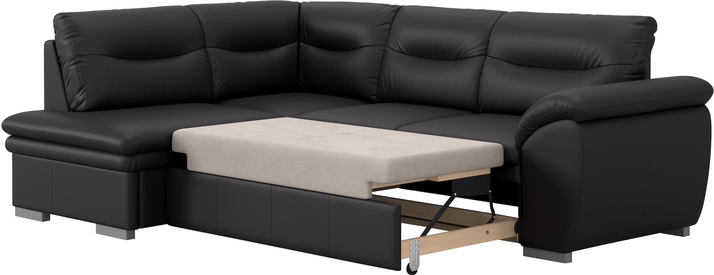 COTTA Ecksofa »Leandra L-Form«, wahlweise mit Bettfunktion & Bettkasten