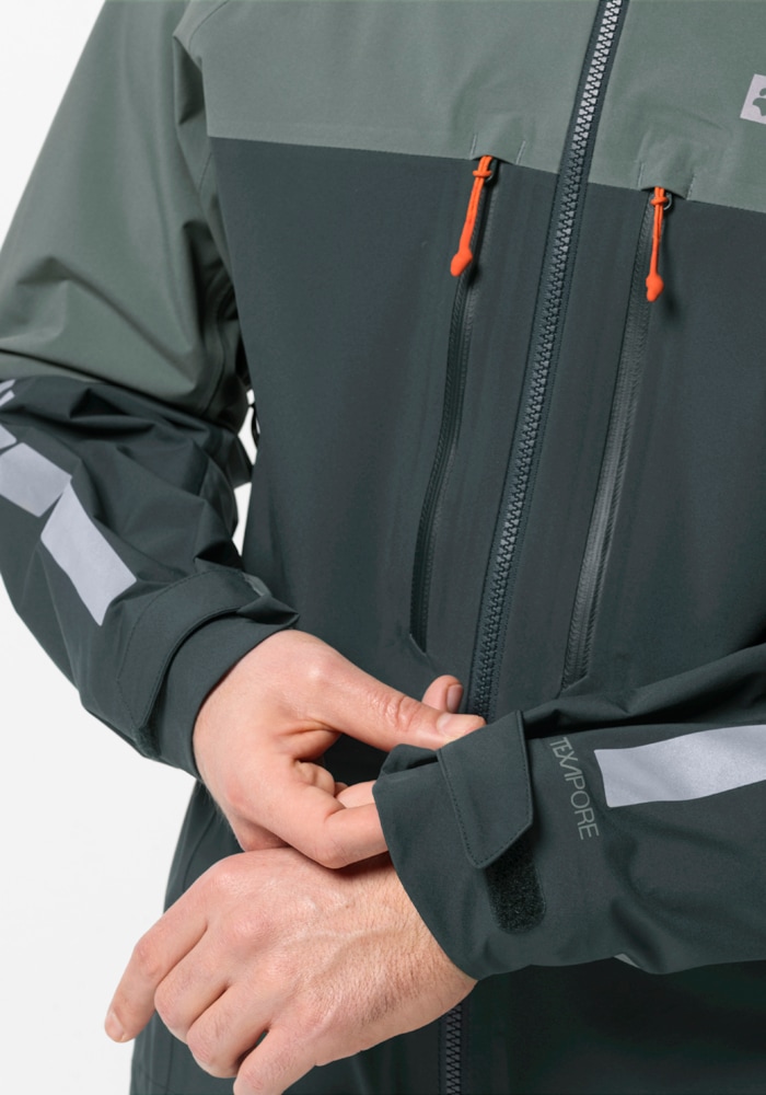 Jack Wolfskin Fahrradjacke »MOROBBIA 3L JKT M«, mit Kapuze