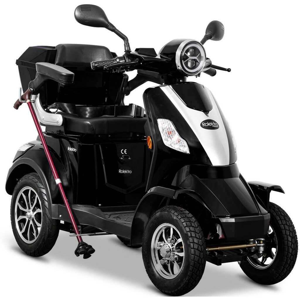 Rolektro Elektromobil »Rolektro E-Quad 25 V.2, Blei-Gel-Akku«, 1000 W, 25 km/h, (mit Topcase)