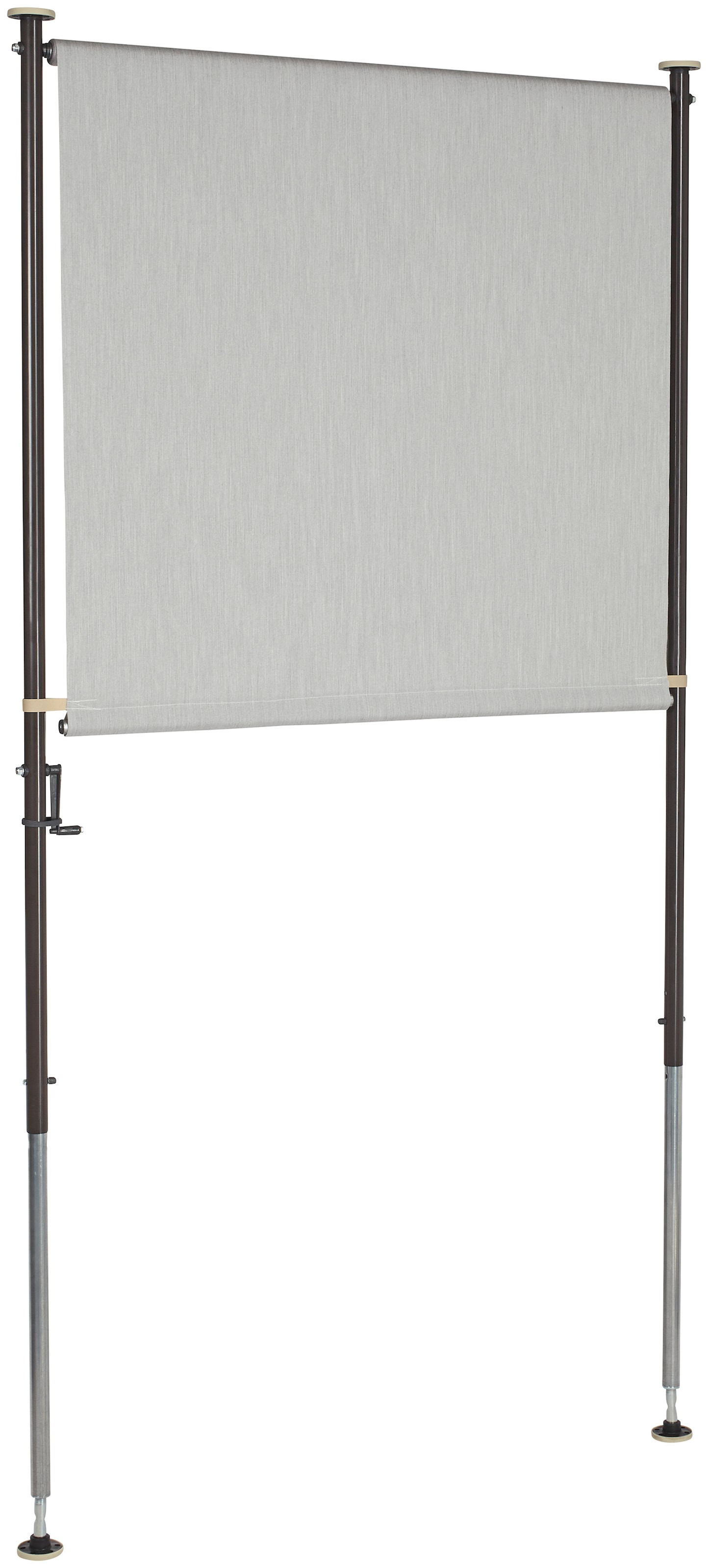 Angerer Freizeitmöbel Klemm-Senkrechtmarkise granitgrau, BxH: 120x225 cm