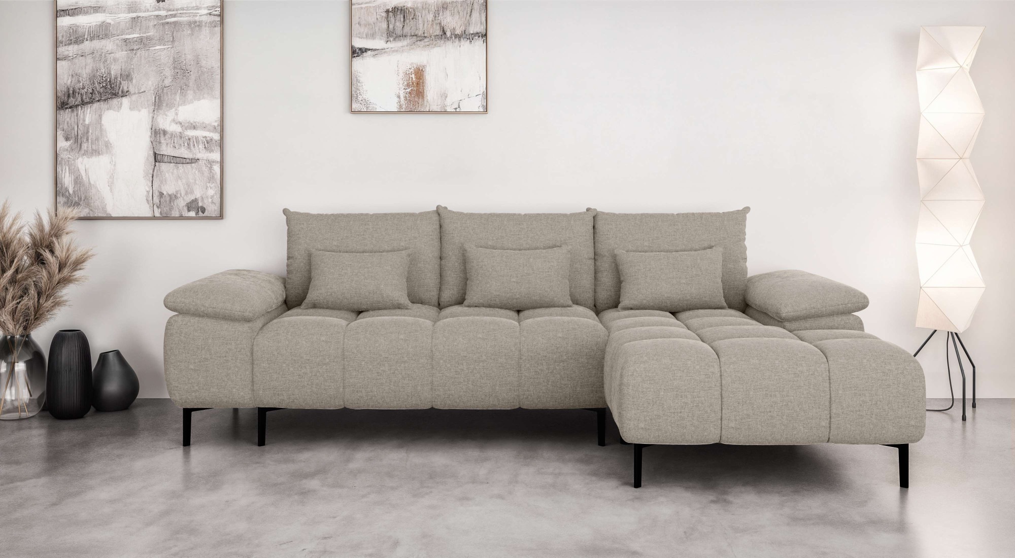 Home affaire Ecksofa »DROMARA Schlafsofa mit Bettkasten, Maße: B/T/H 277/14 günstig online kaufen