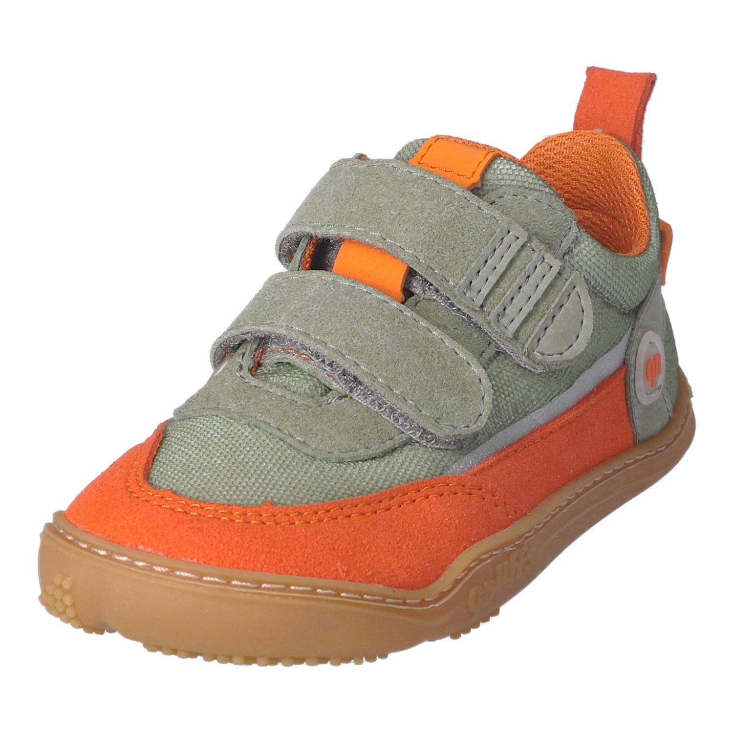 qnuffs Barfußschuh »Erle«  Klettschuh, Halbschuh, Sneaker mit Kontrastbesätzen