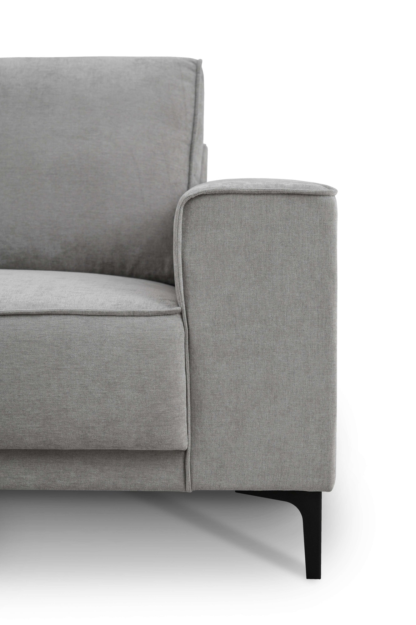 Places of Style Ecksofa »Polsterecke Oland, Struktur, Flachgewebe, Luxus-Microfaser, Boucle«, 280 cm, im zeitlosem Design und hochwertiger Verabeitung
