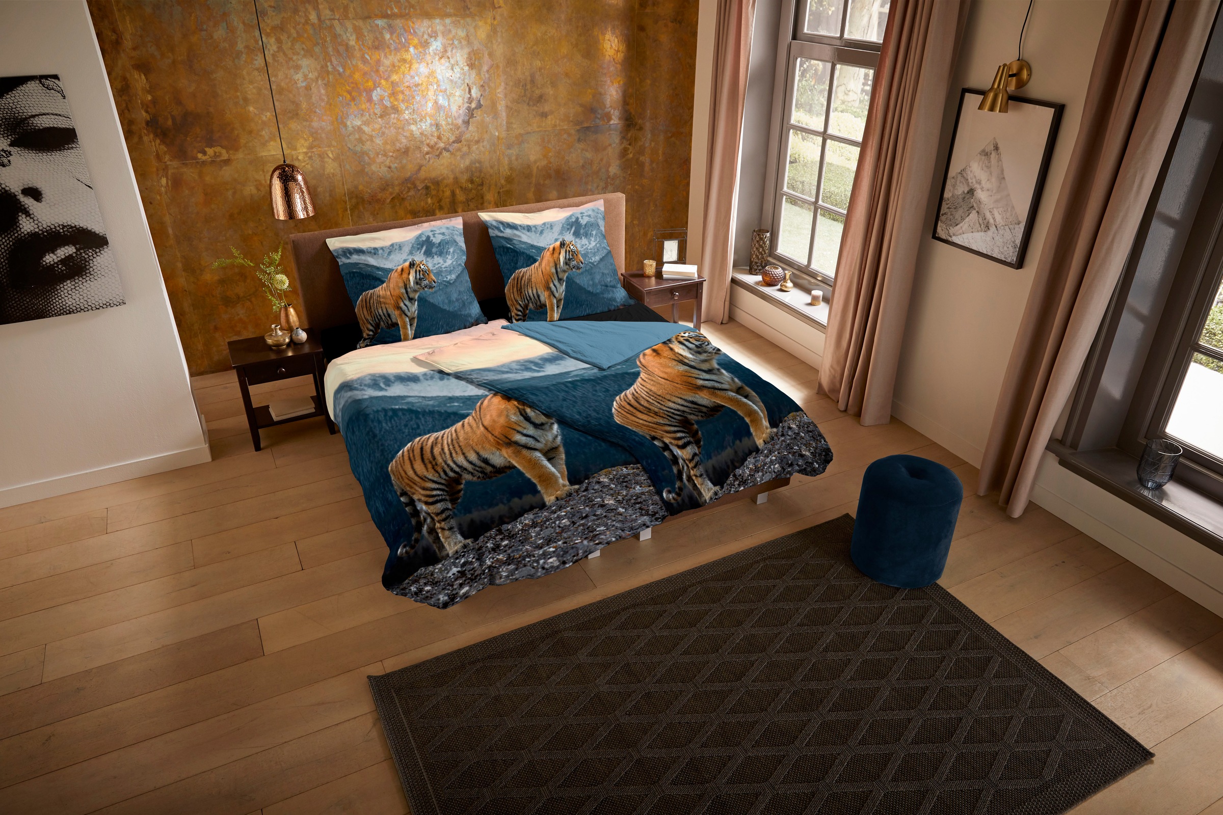 PURE luxury collection Wendebettwäsche »Sky«, Mikrofaser, 135x200, Pflegele günstig online kaufen